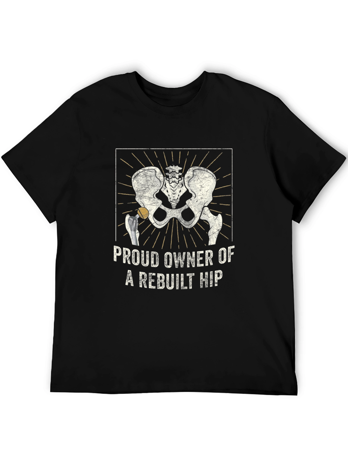 Black Proud Rebuilt Hip Owner T-Shirt view 5