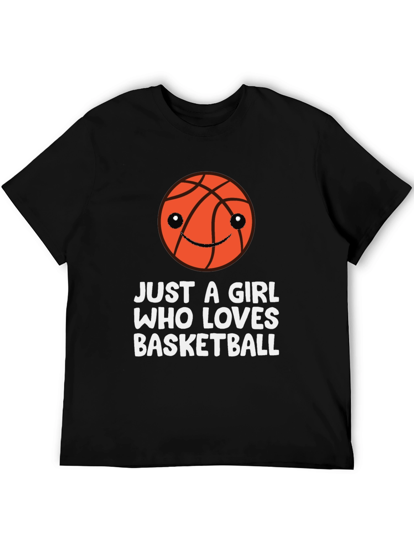 Black Basketball Lover T-Shirt - Just a Girl view 5
