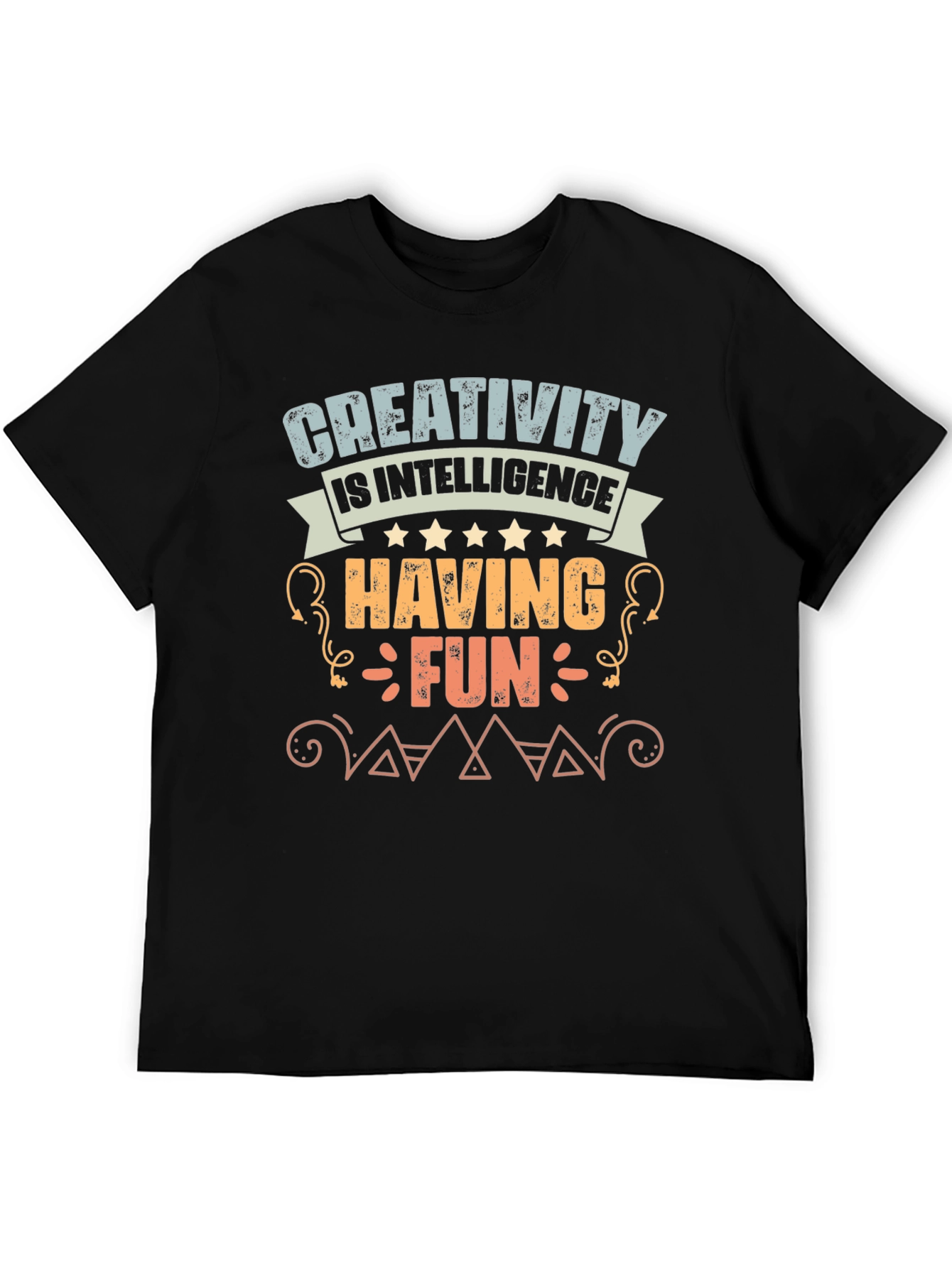 Black Creativity is Intelligence Graphic T-Shirt view 5