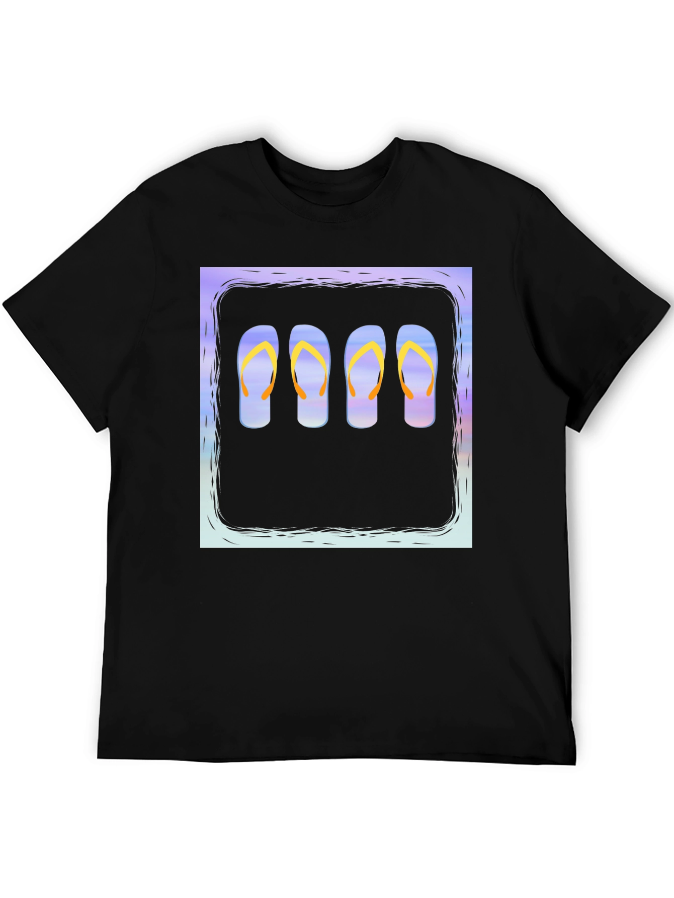 Black Flip Flop Graphic Tee - Vacation Vibes! view 5