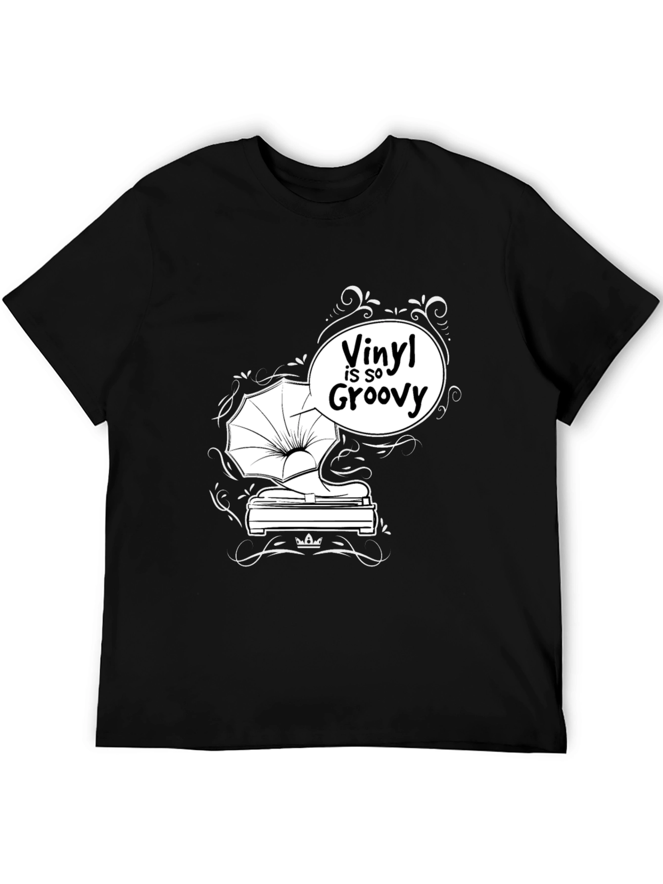 Black Vinyl is so Groovy T-Shirt - Retro Music Tee view 5