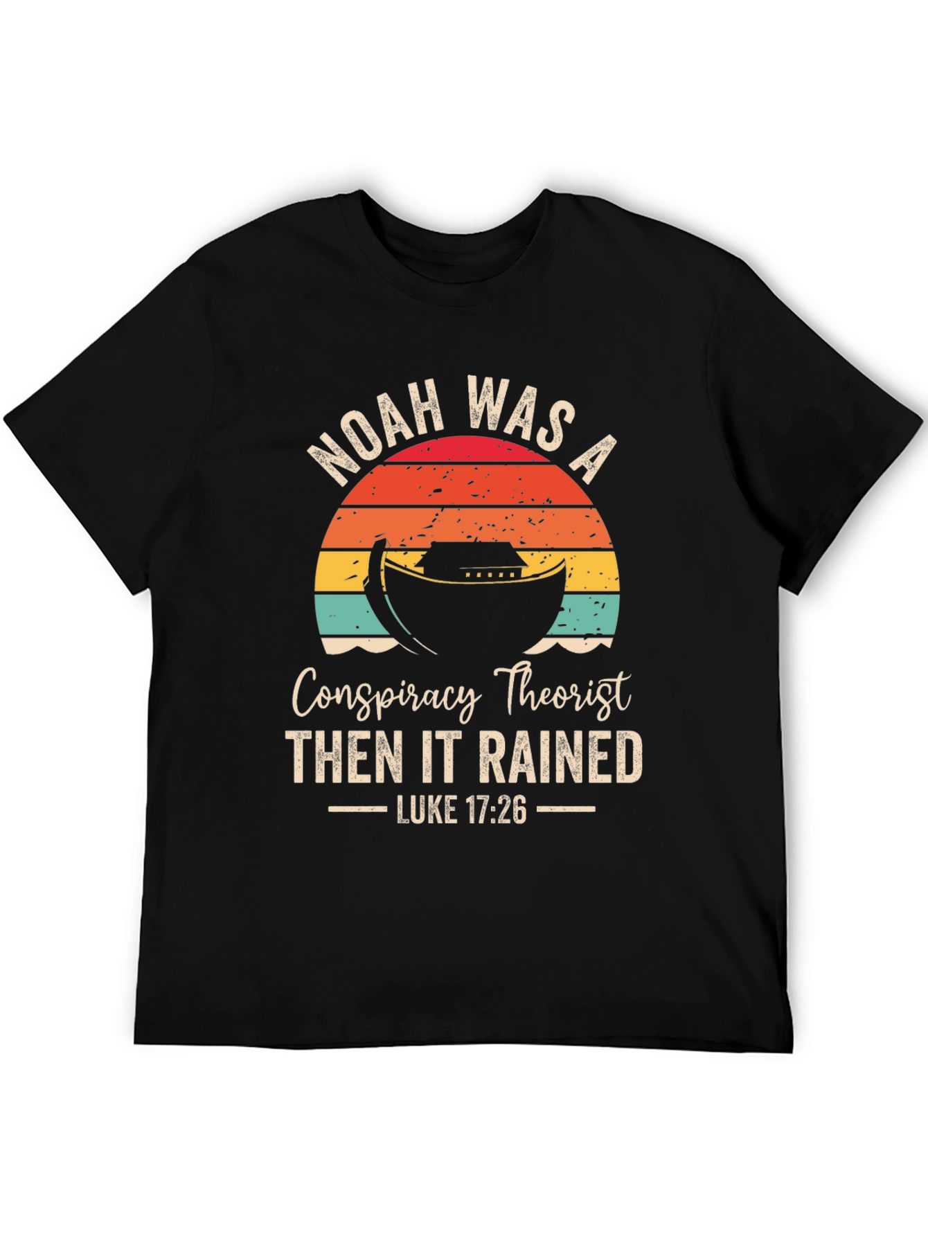 Black Noah's Ark Conspiracy T-Shirt view 5