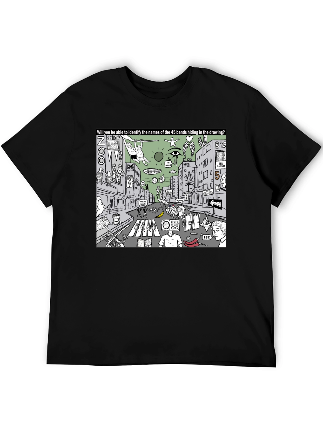 Black Band Puzzle T-Shirt view 5