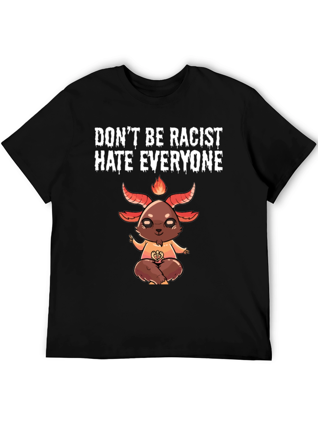 Black Don't Be Racist Hate Everyone Graphic Tee view 5