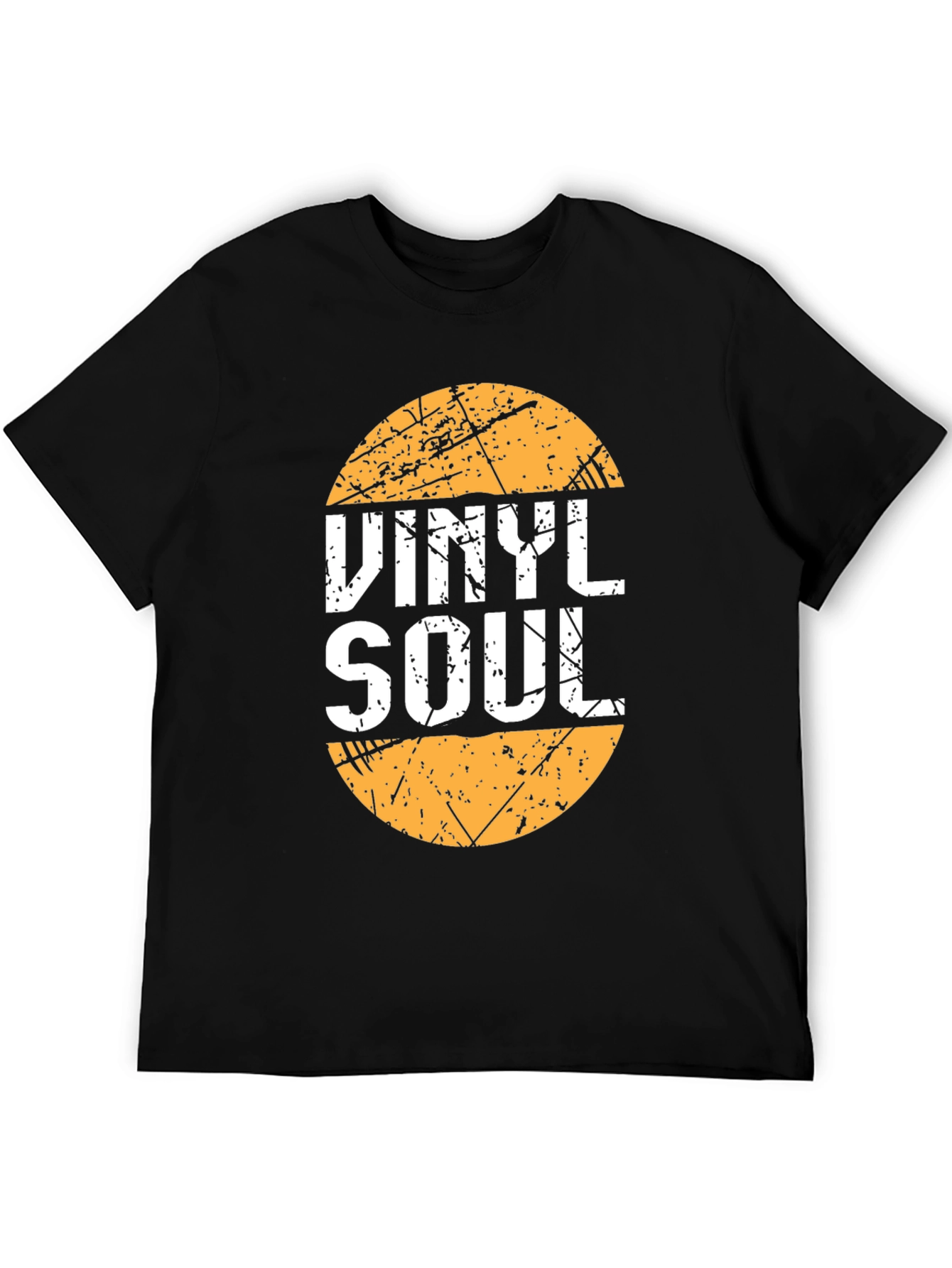 Black Vinyl Soul Graphic T-Shirt - Retro Music Tee view 5