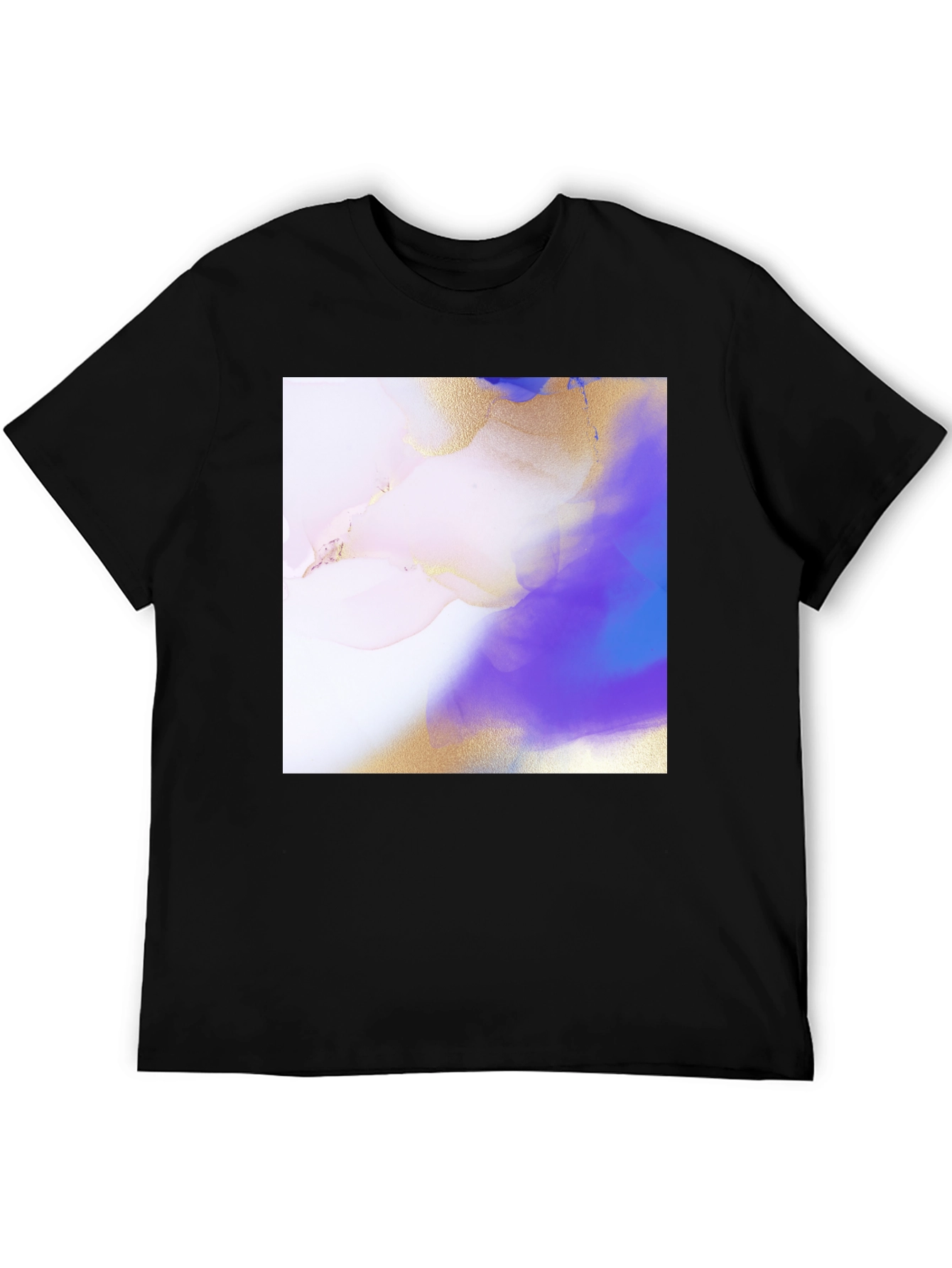Black Abstract Art Black T-Shirt - Unique Design view 5