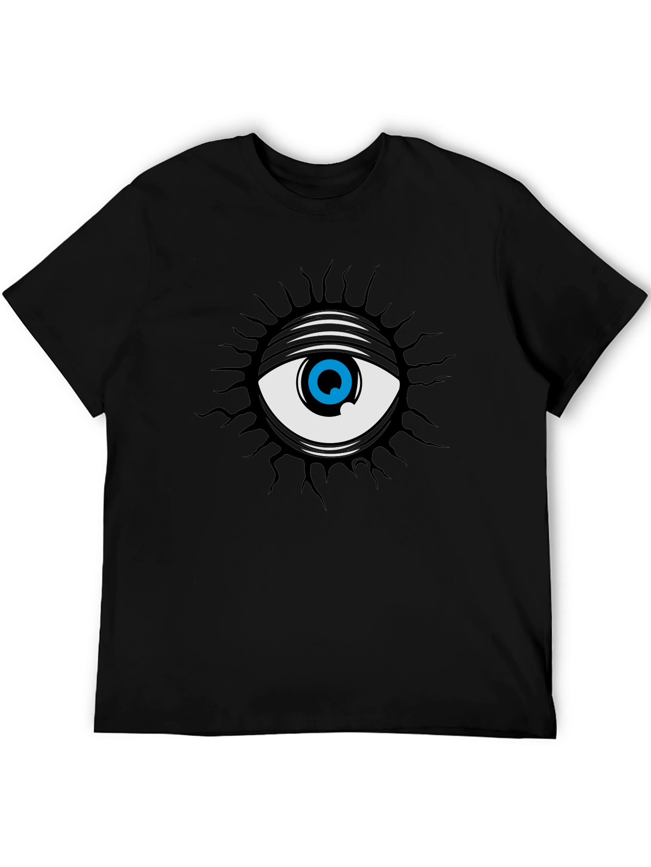 Black All Seeing Eye Graphic Tee - Black view 5