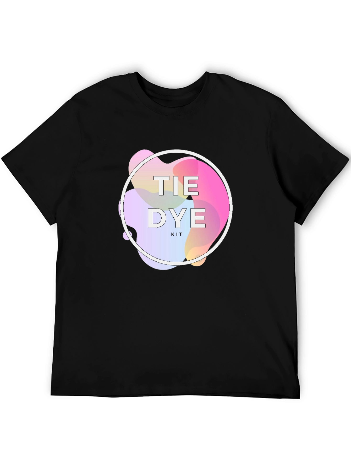 Black Tie Dye Kit T-Shirt - Trendy DIY Fashion view 5