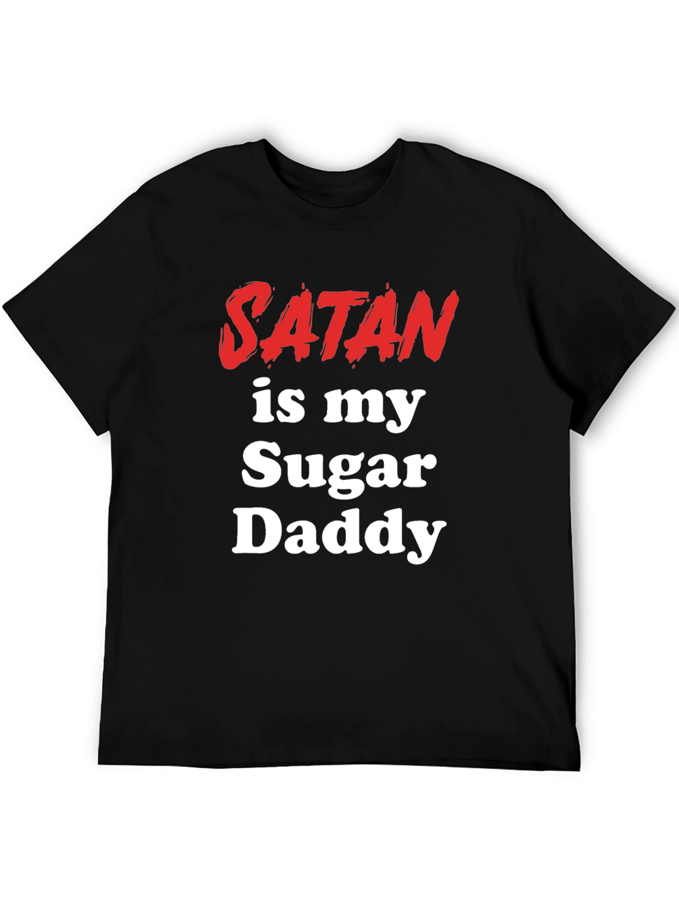 Black Satan Is My Sugar Daddy T-Shirt - Bold Graphic Tee view 5