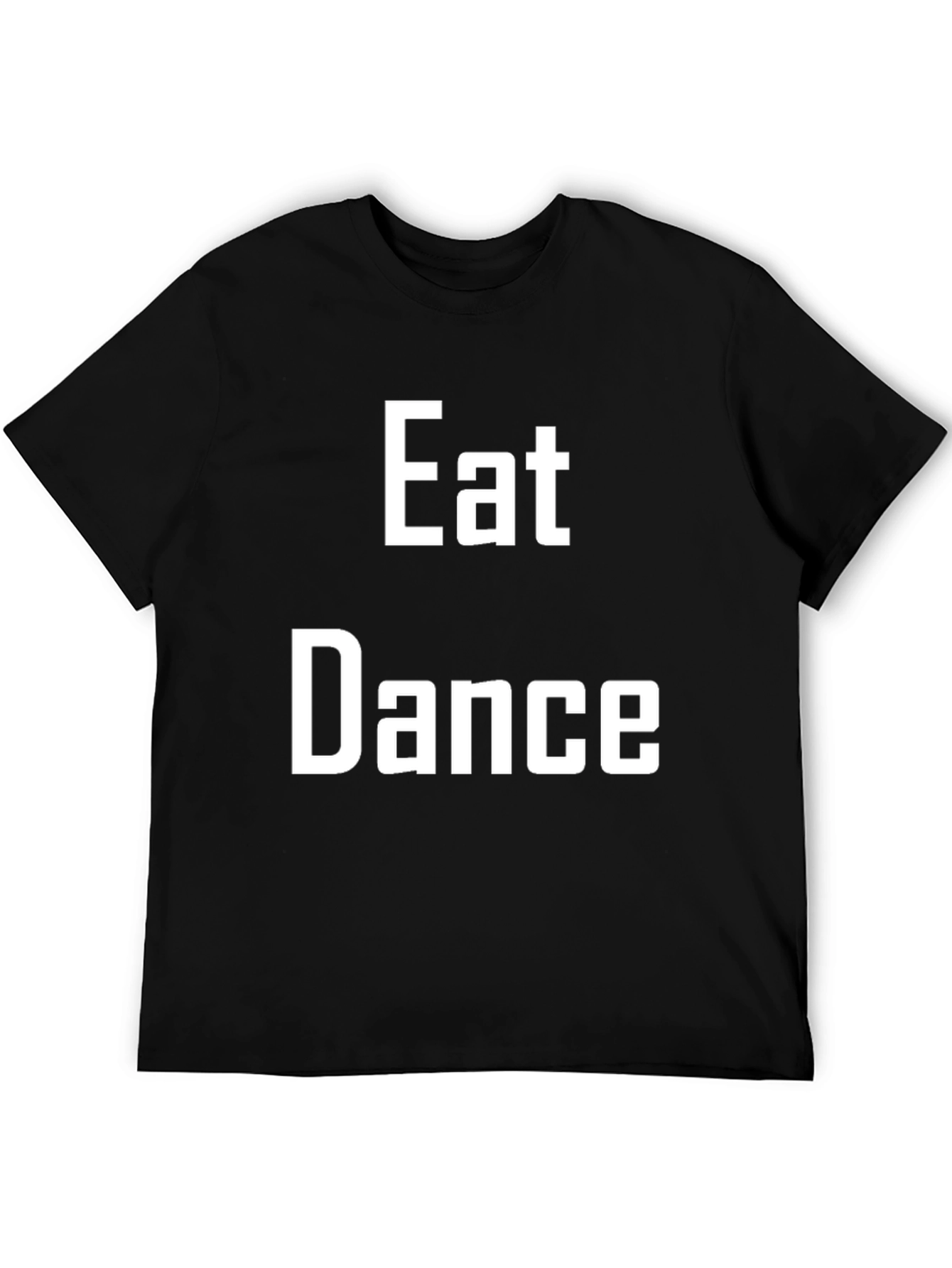 Black Eat Dance T-Shirt: Black Cotton Blend Tee view 5