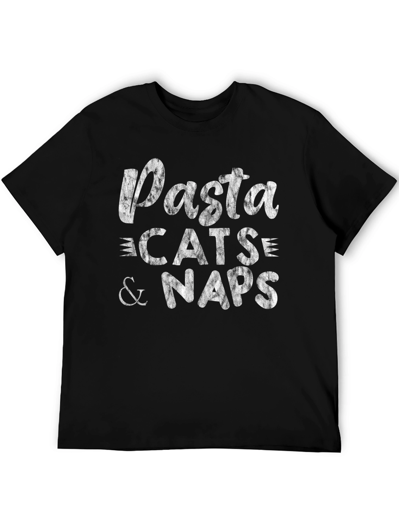 Black Pasta Cats & Naps Graphic Tee view 5