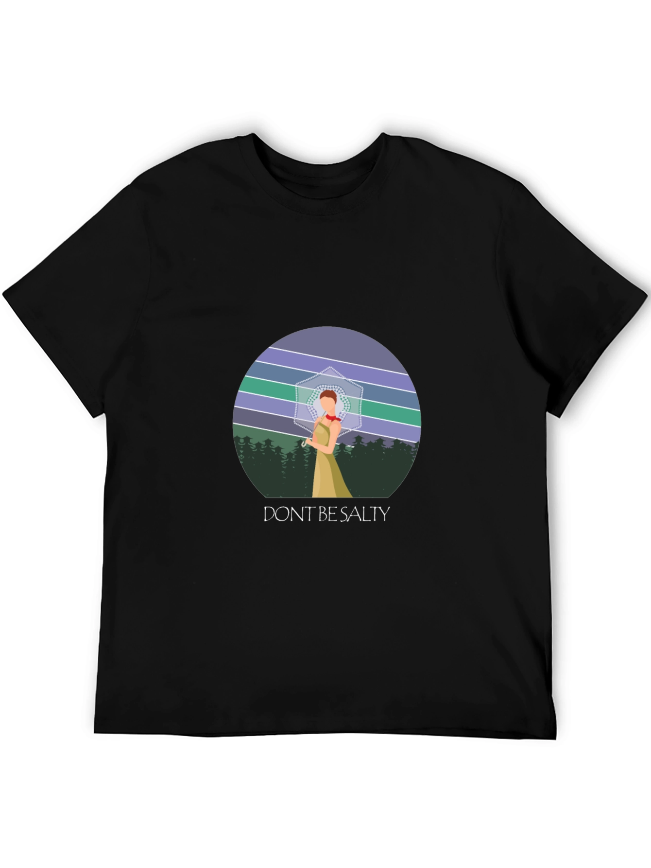 Black Don't Be Salty Graphic T-Shirt view 5