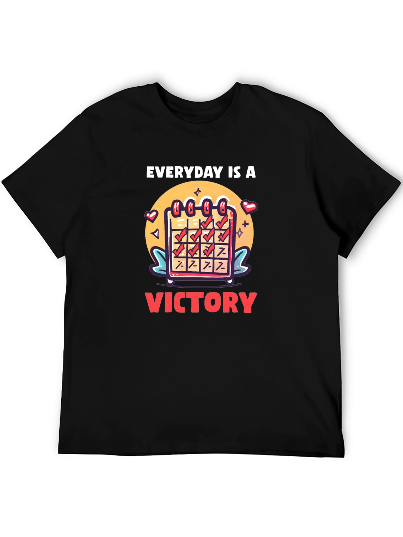 Black Everyday is a Victory Graphic Tee - Motivational T-Shirt view 5