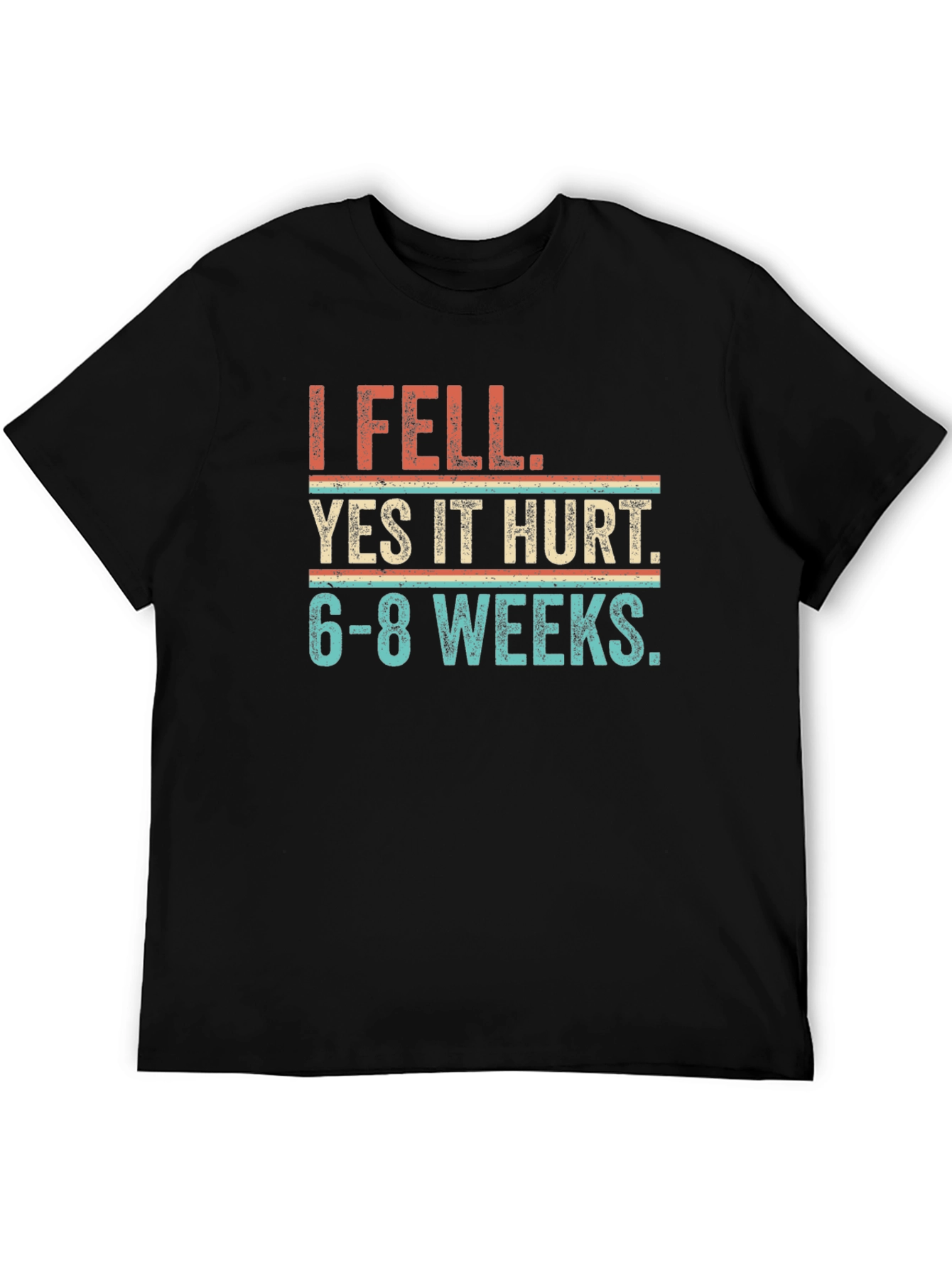 Black I Fell Yes It Hurt Graphic Tee view 5