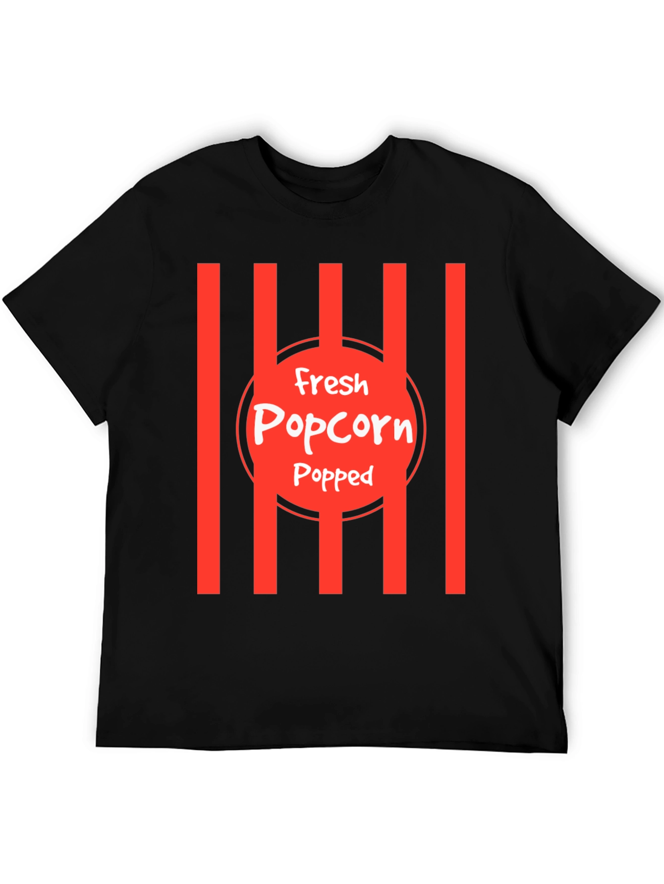 Black Fresh Popped Popcorn Graphic Tee view 5