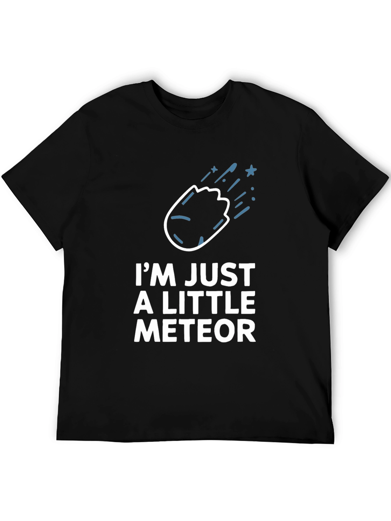 Black I'm Just a Little Meteor Graphic Tee view 5