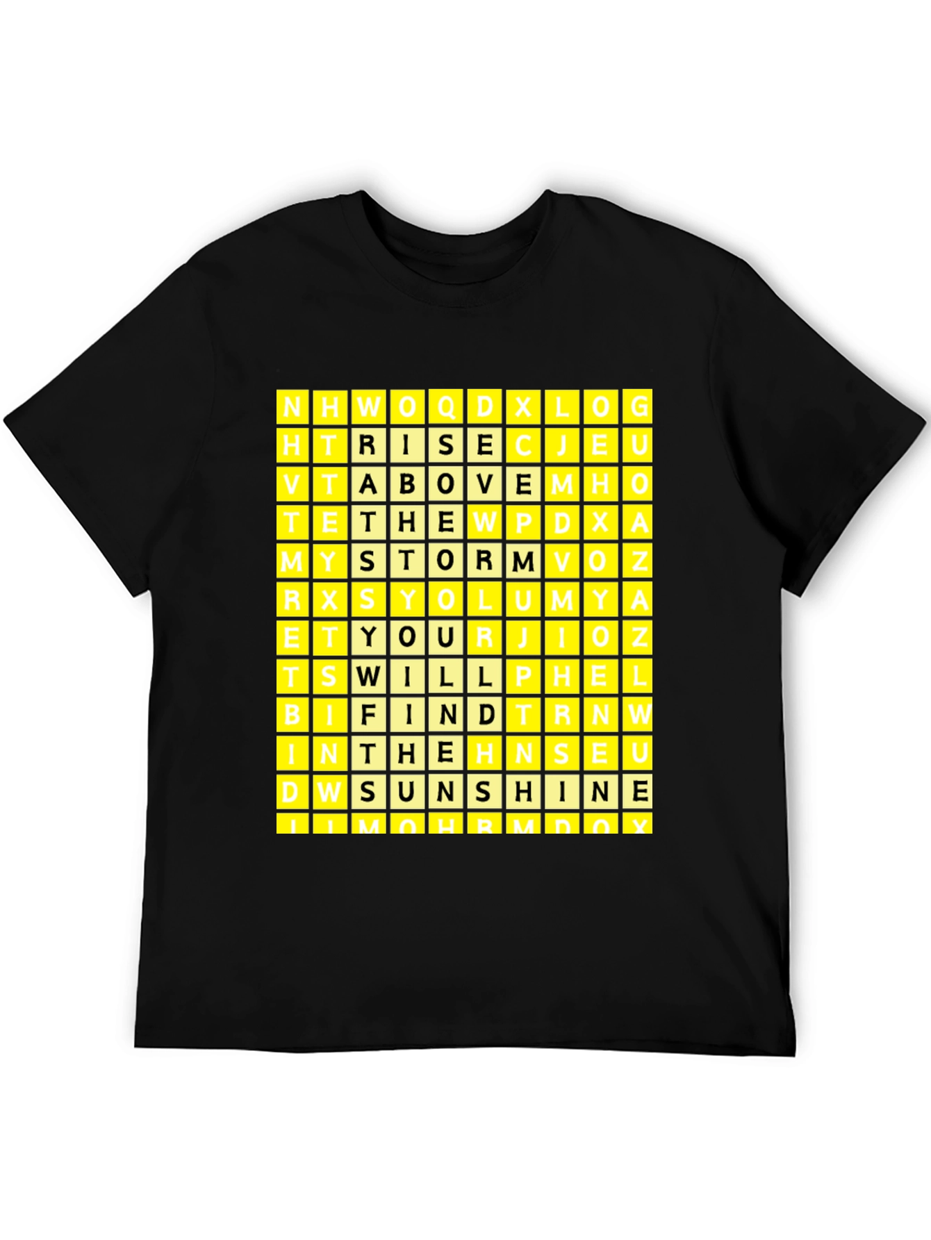 Word Search Puzzle Graphic T-Shirt - 5