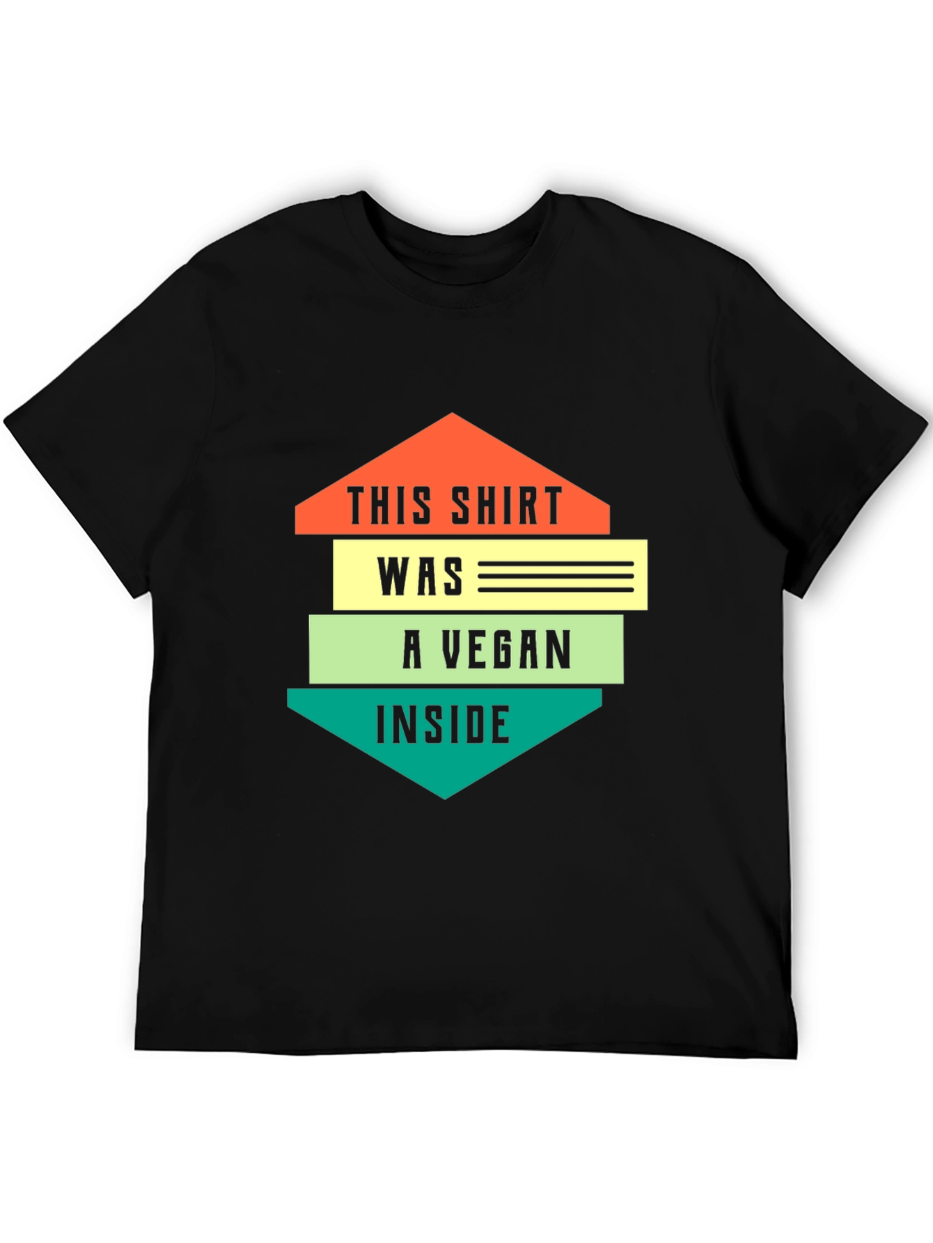 Vegan Inside Graphic T-Shirt - Black - 5