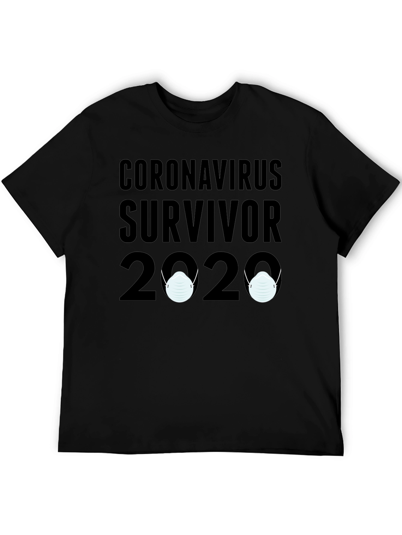 Black Coronavirus Survivor 2020 T-Shirt view 5