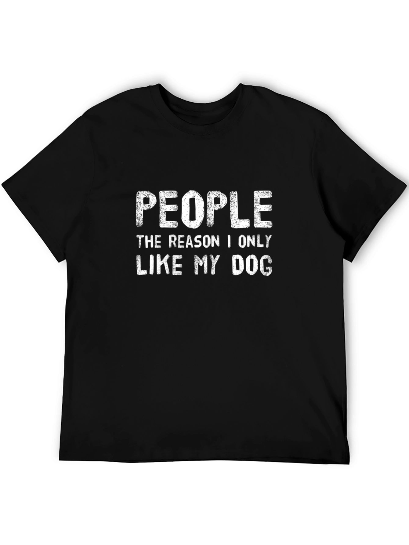 Black People I Only Like My Dog Black Graphic Tee view 5