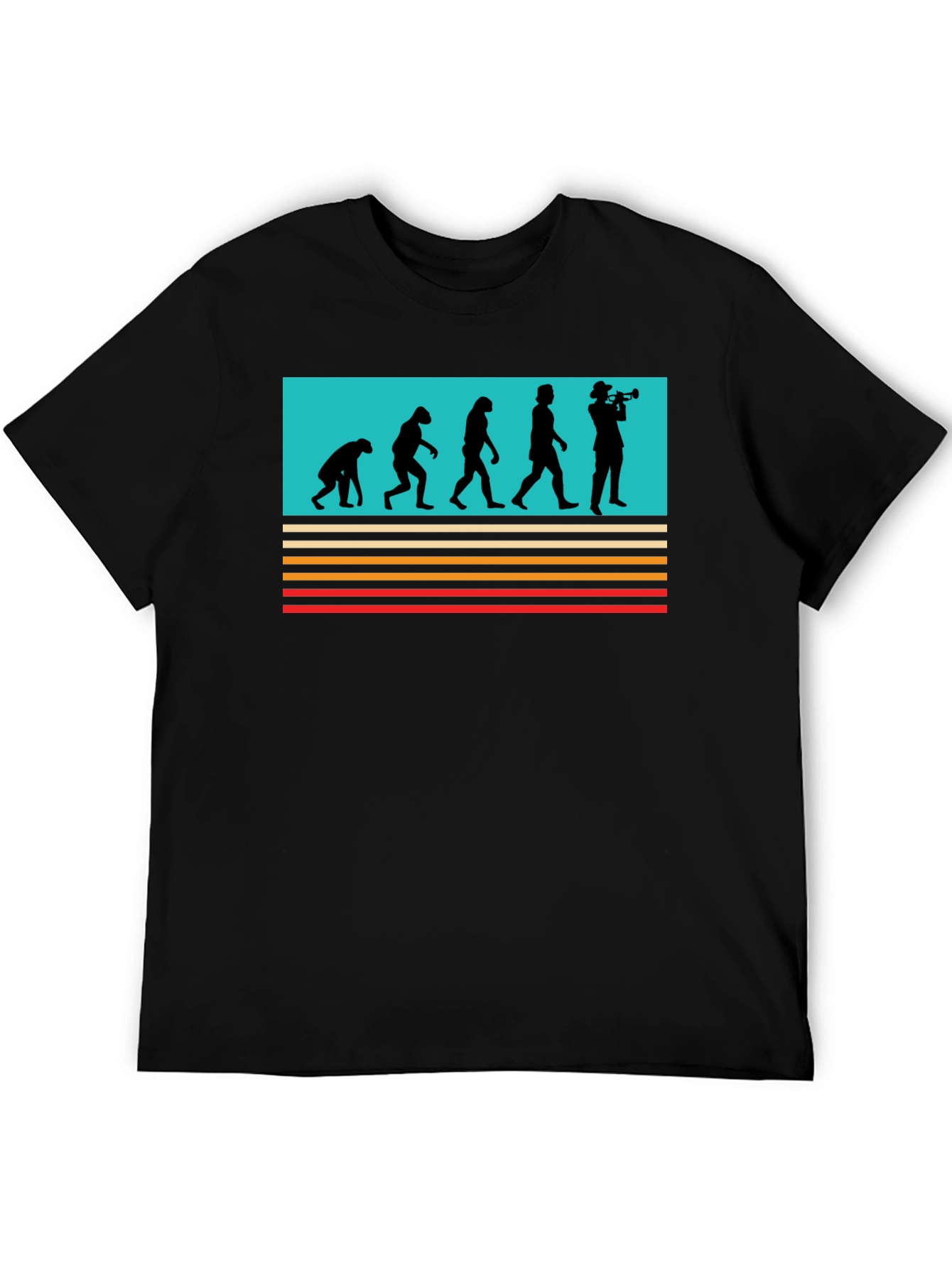 Black Evolution Trumpet T-Shirt - Black view 5