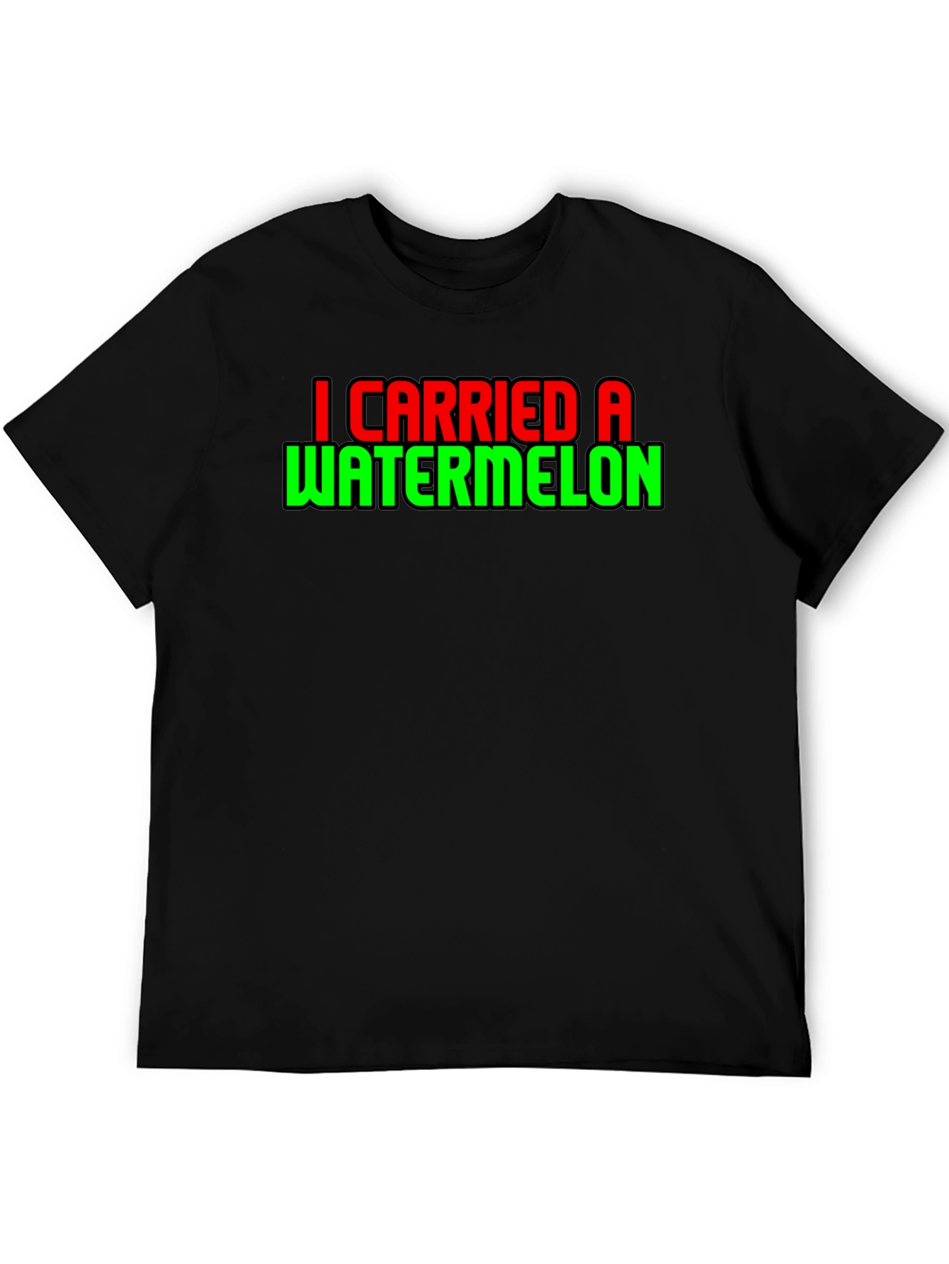 Black I Carried a Watermelon T-Shirt Funny Dance Movie Tee view 5