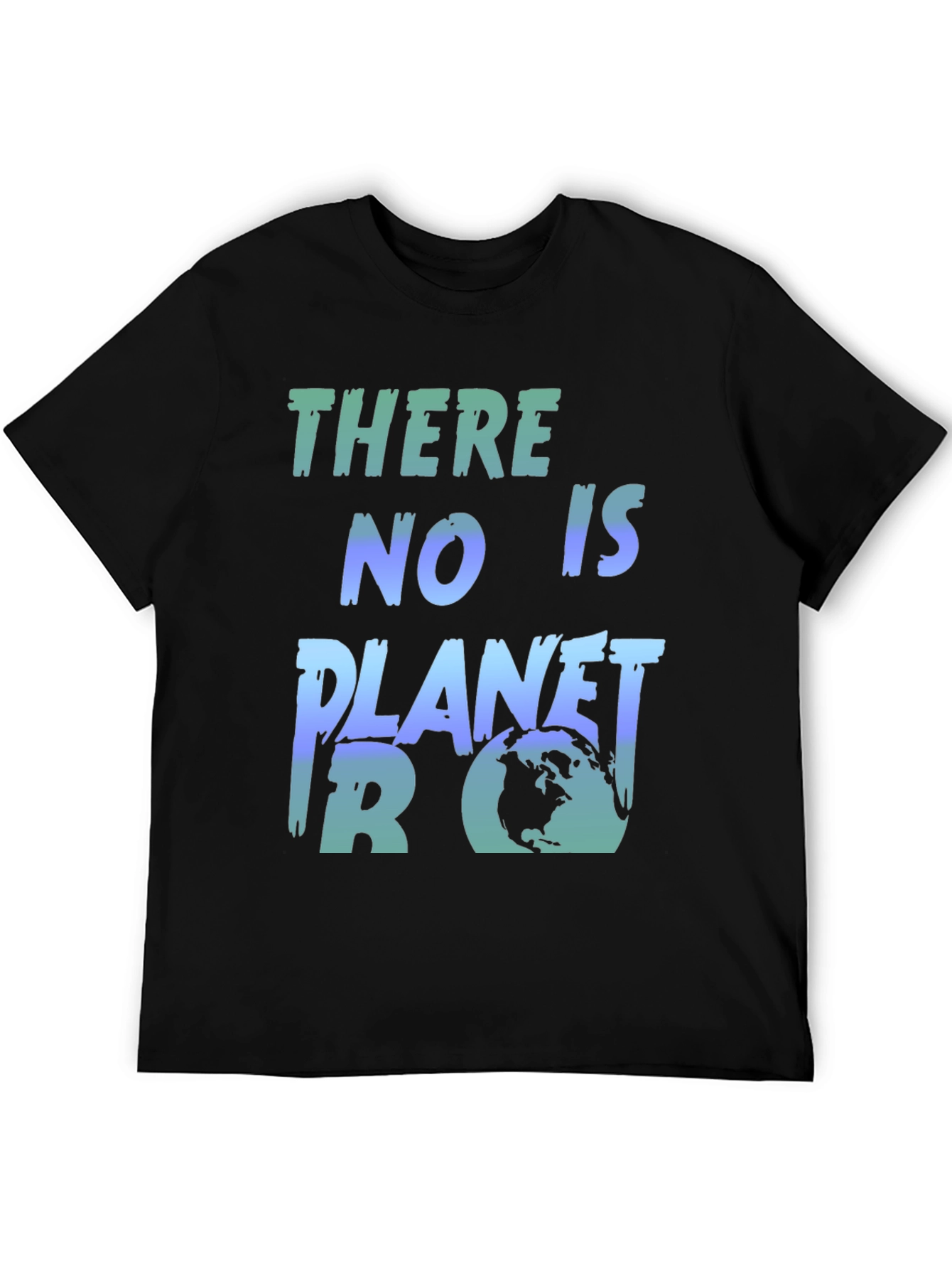 Black There is No Planet B Graphic Tee view 5