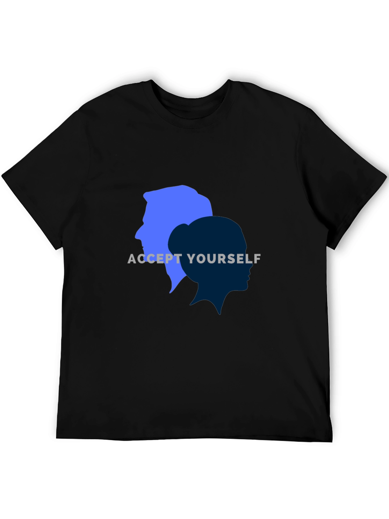 Black Accept Yourself Unisex T-Shirt view 5