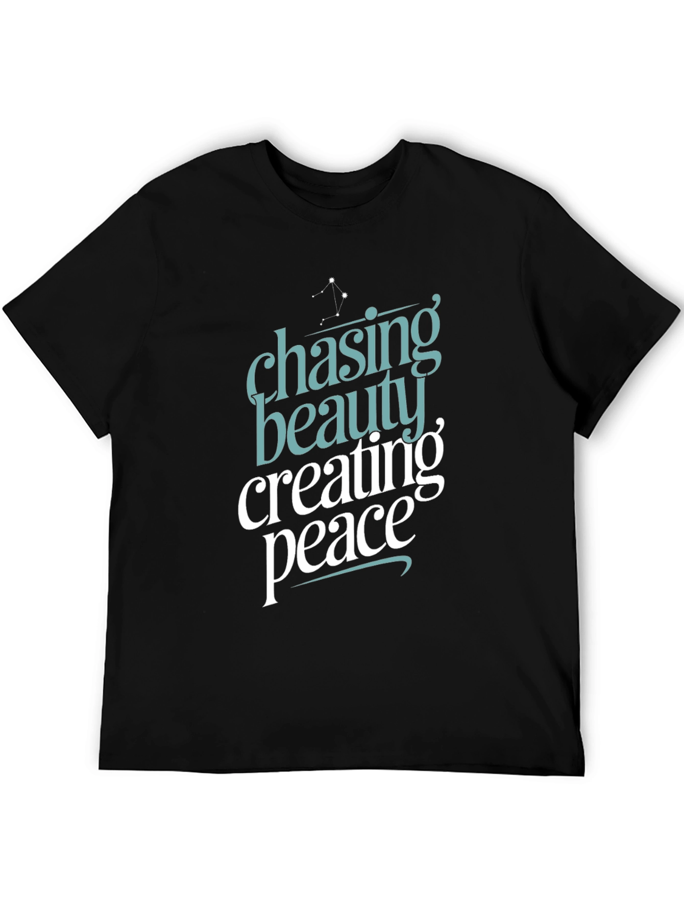 Black Chasing Beauty Creating Peace Graphic Tee view 5