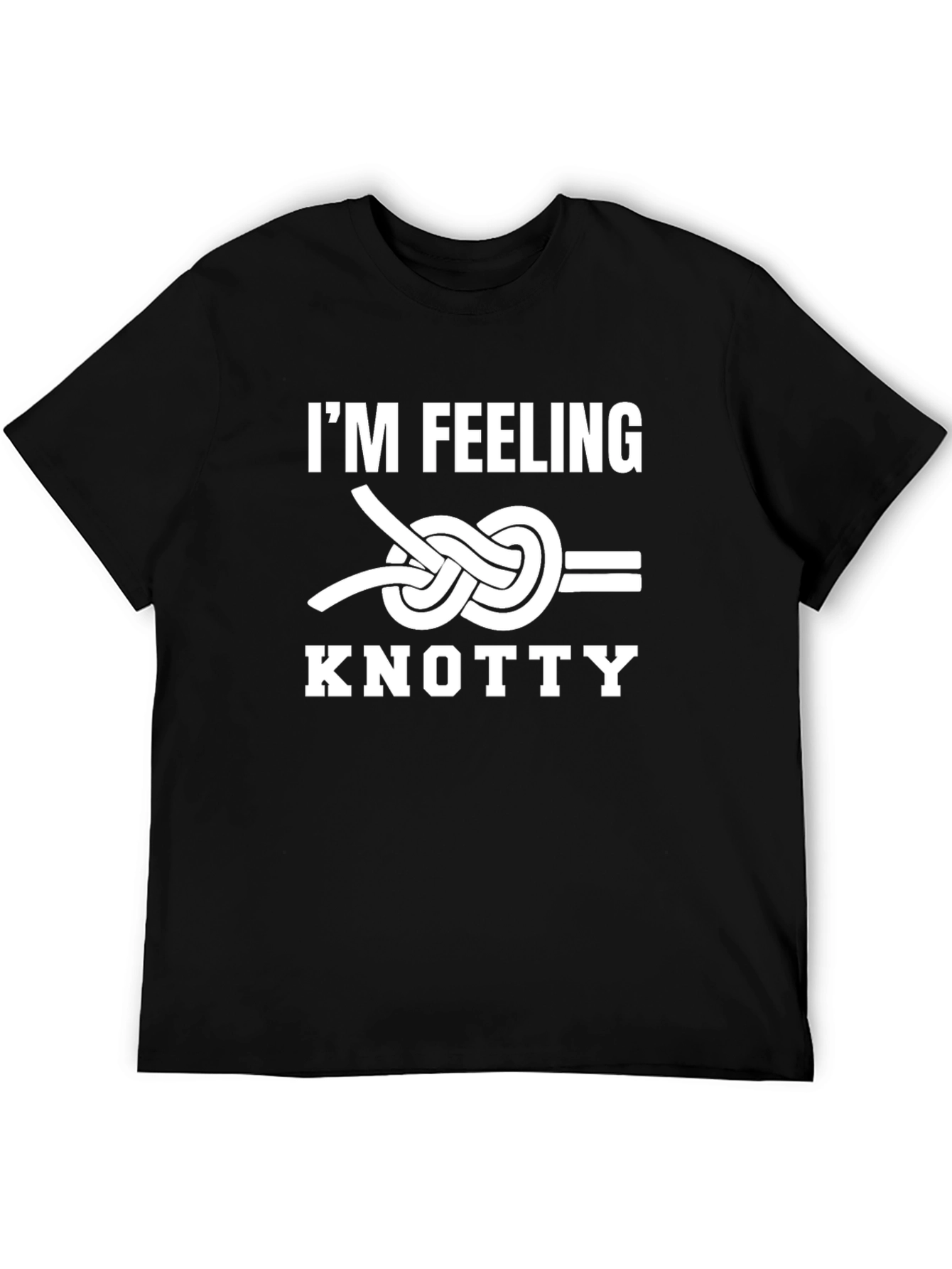 Black Feeling Knotty Graphic T-Shirt - Casual Wear view 5