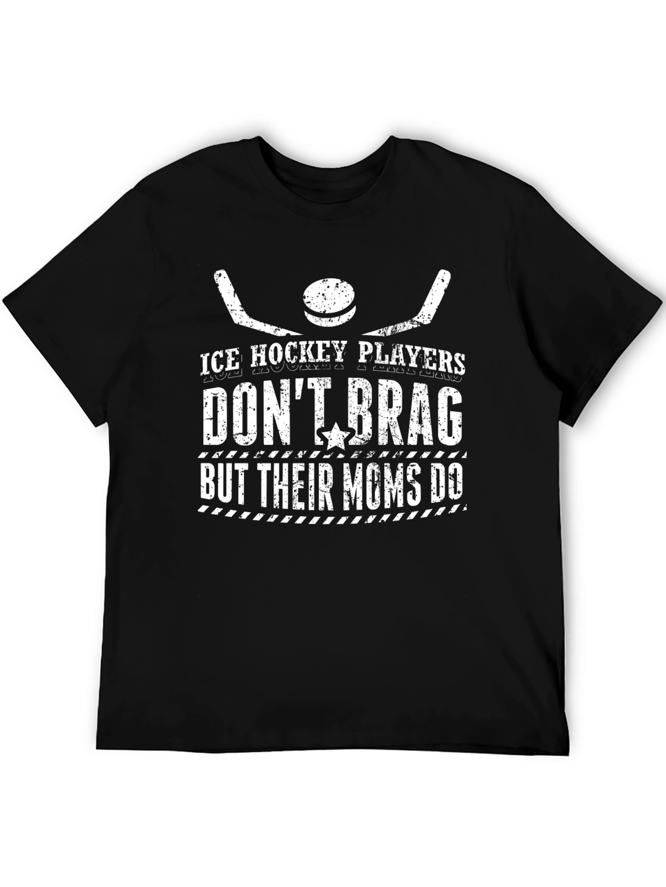 Black Ice Hockey Moms T-Shirt - Funny Sports Tee view 5
