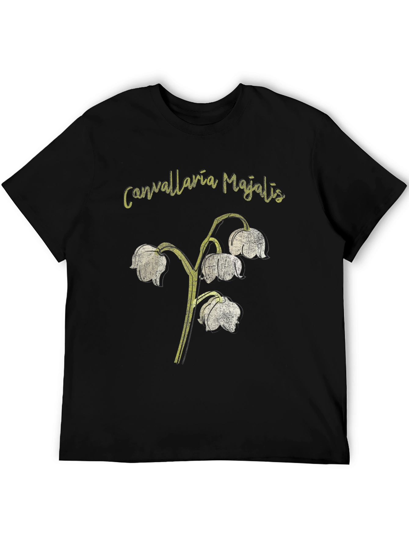 Black Lily of the Valley Graphic T-Shirt view 5