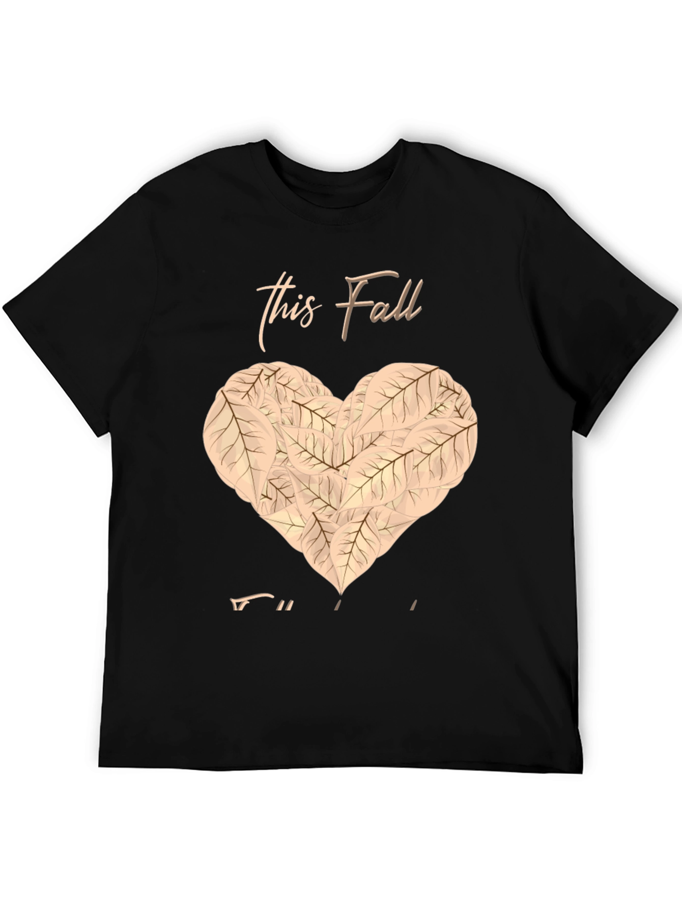 Black Fall in Love T-Shirt view 5