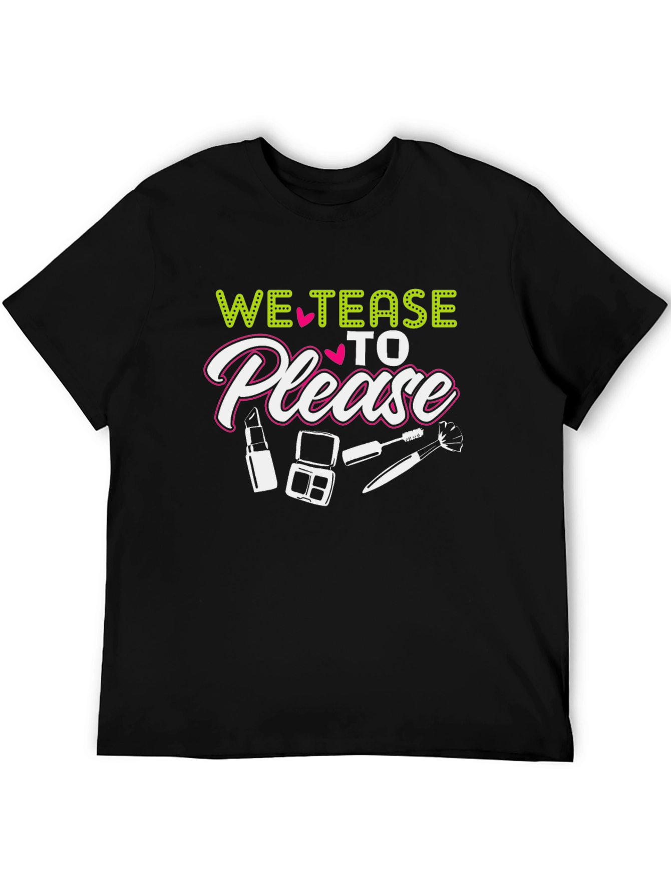 Black "We Tease to Please" Graphic Tee view 5