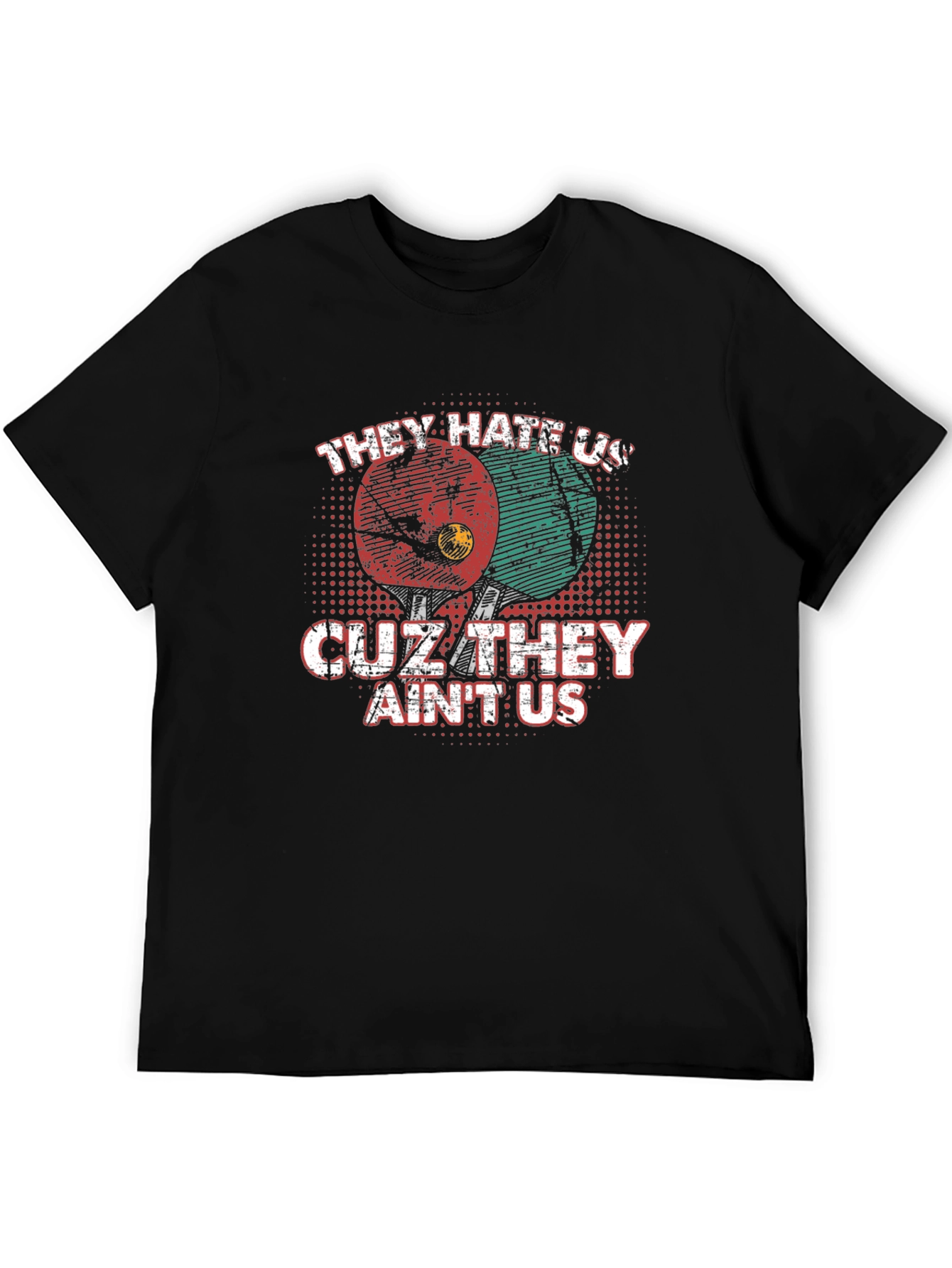 Black They Hate Us T-Shirt view 5