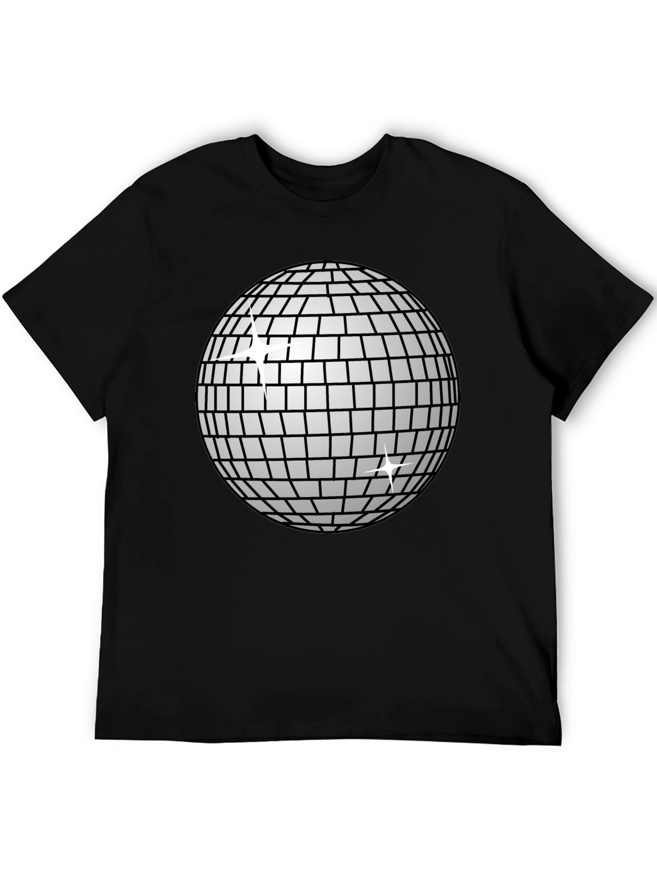 Black Disco Ball T-Shirt - Groovy Party Style! view 5