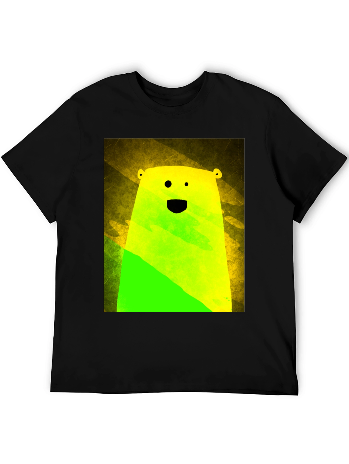 Black Vibrant Bear Graphic Tee - Unique Streetwear Style view 5