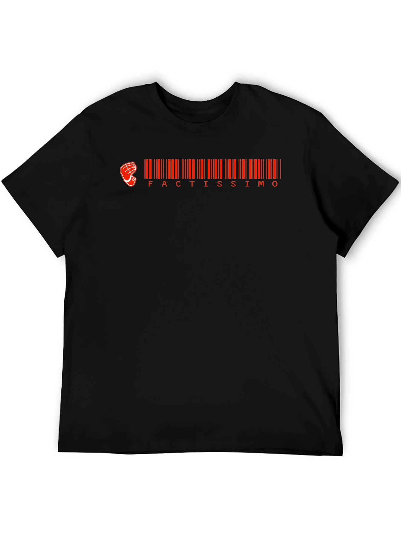 Black Factissimo Barcode Graphic T-Shirt view 5