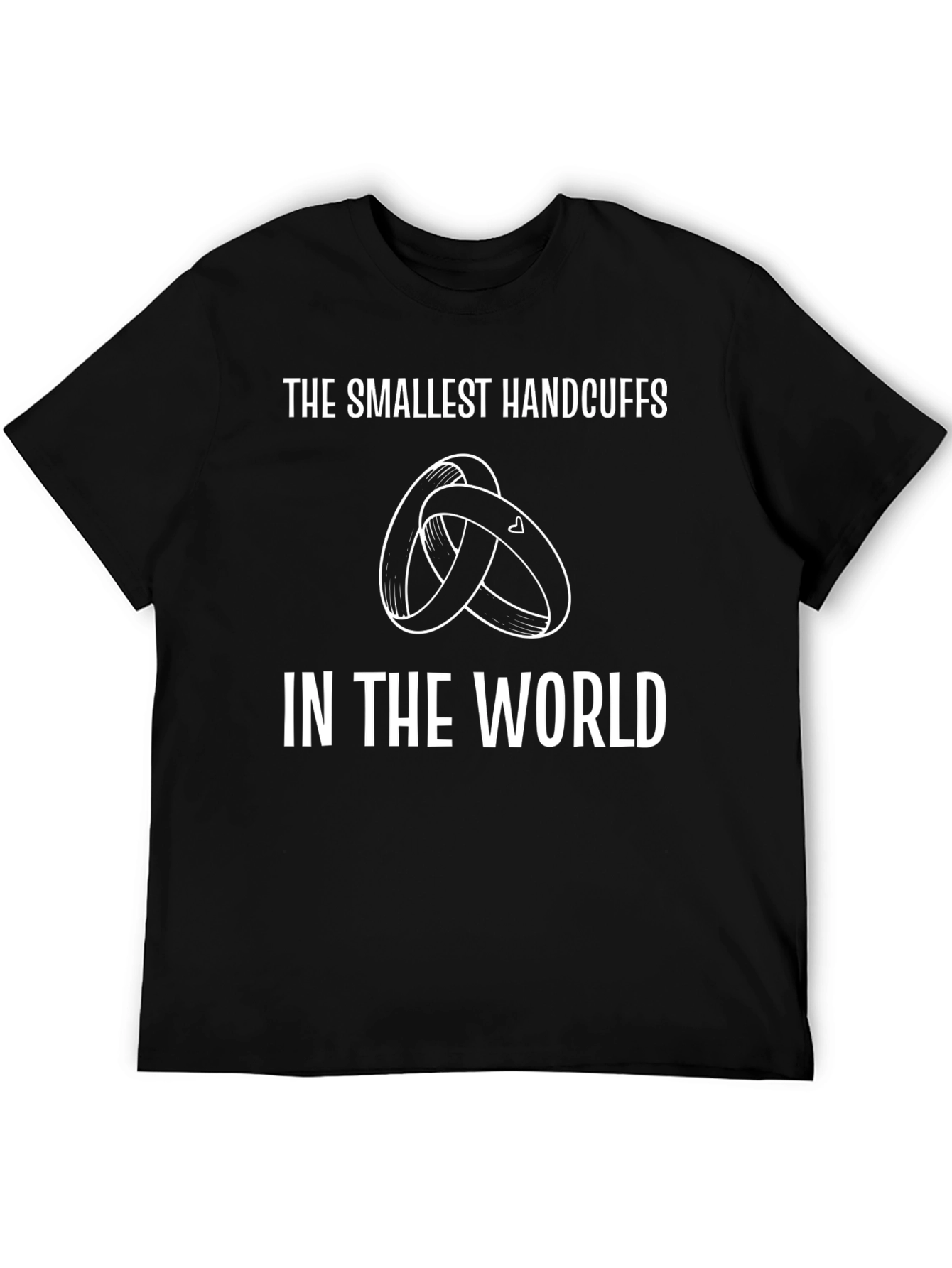 Smallest Handcuffs T-Shirt - Funny Marriage Tee - 5