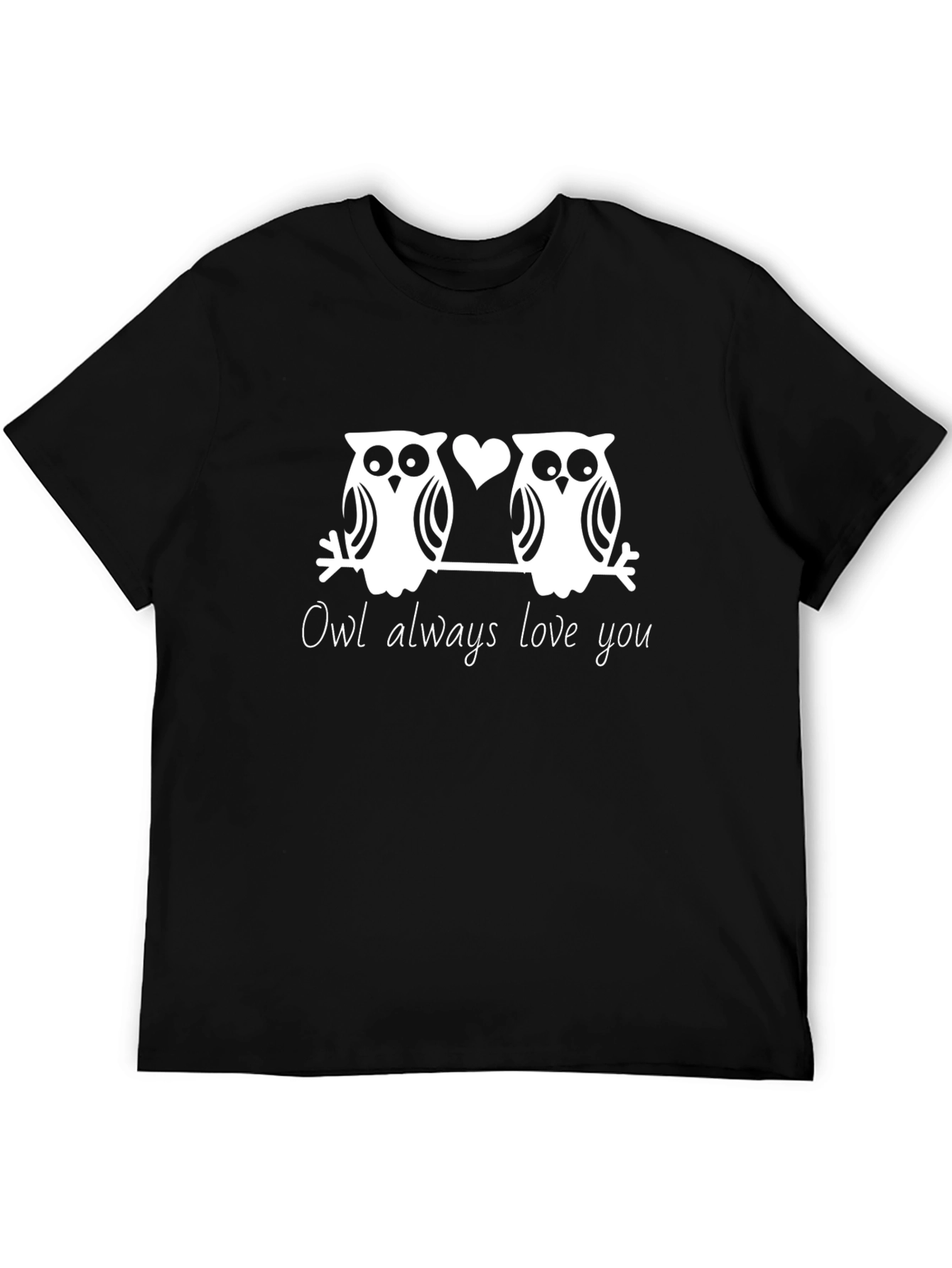 Black Owl Always Love You Graphic Tee view 5