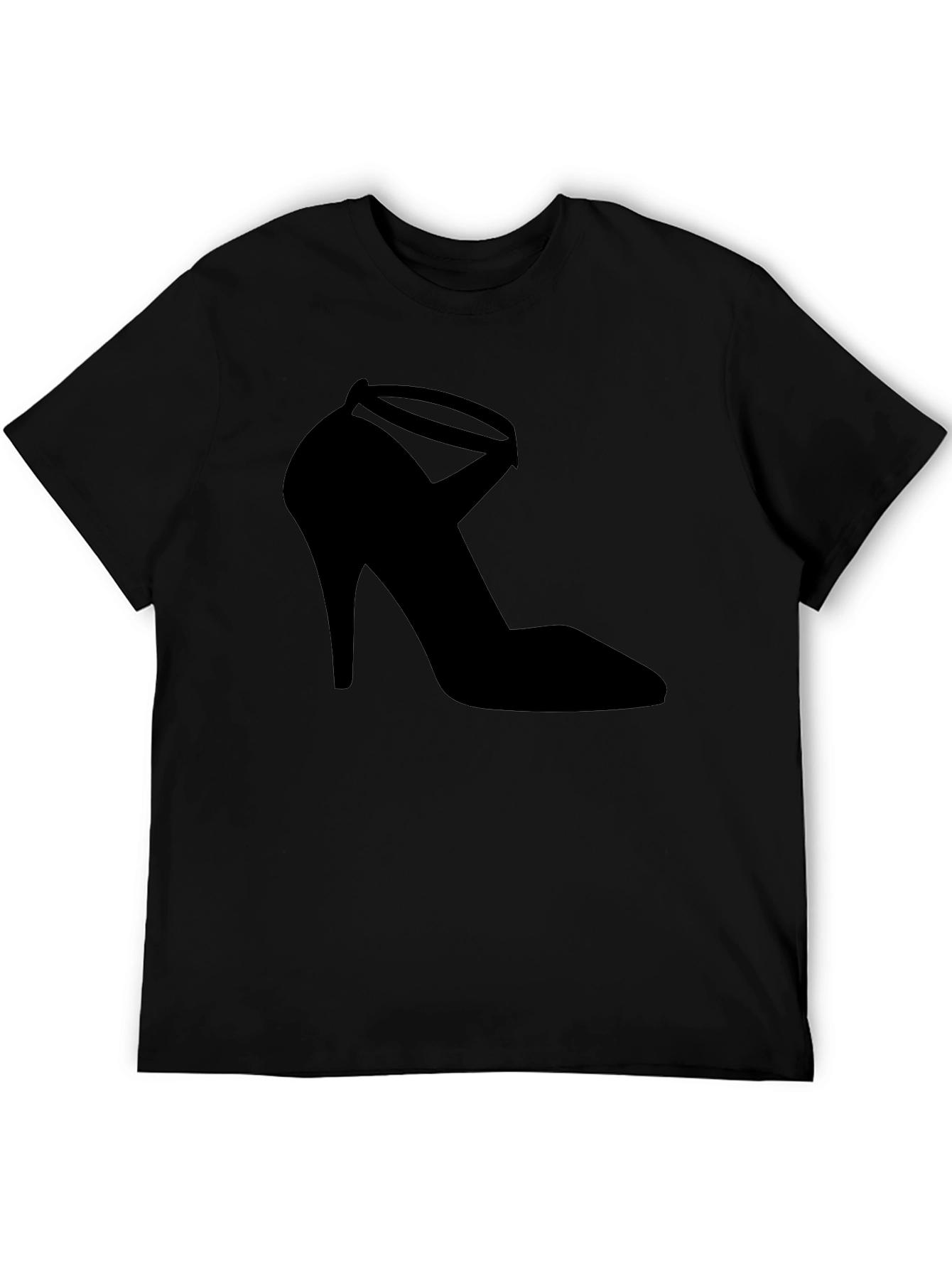 Black Black High Heel Shoe Graphic T-Shirt view 5