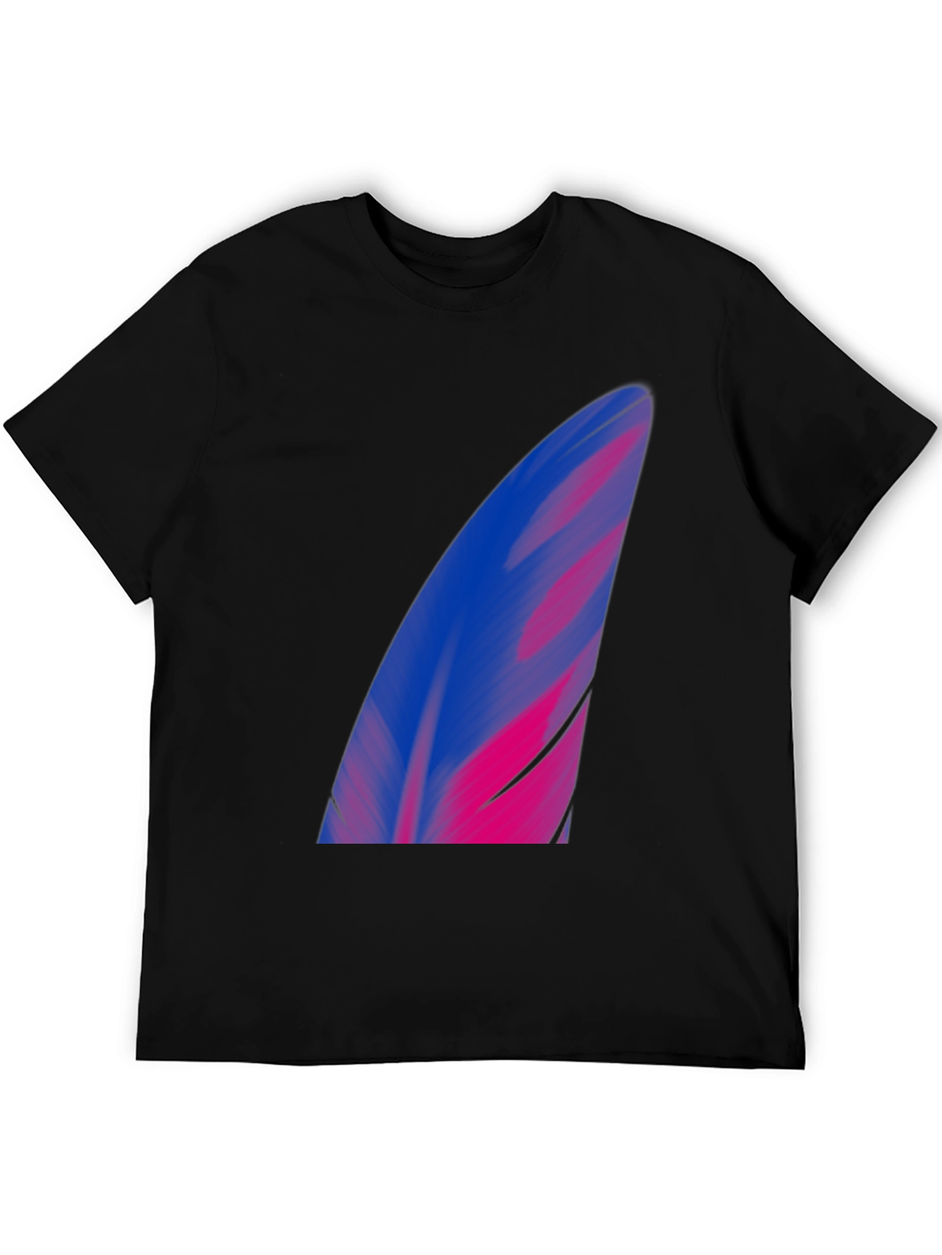 Black Surf Fin Graphic Tee - Black Cotton Blend view 5