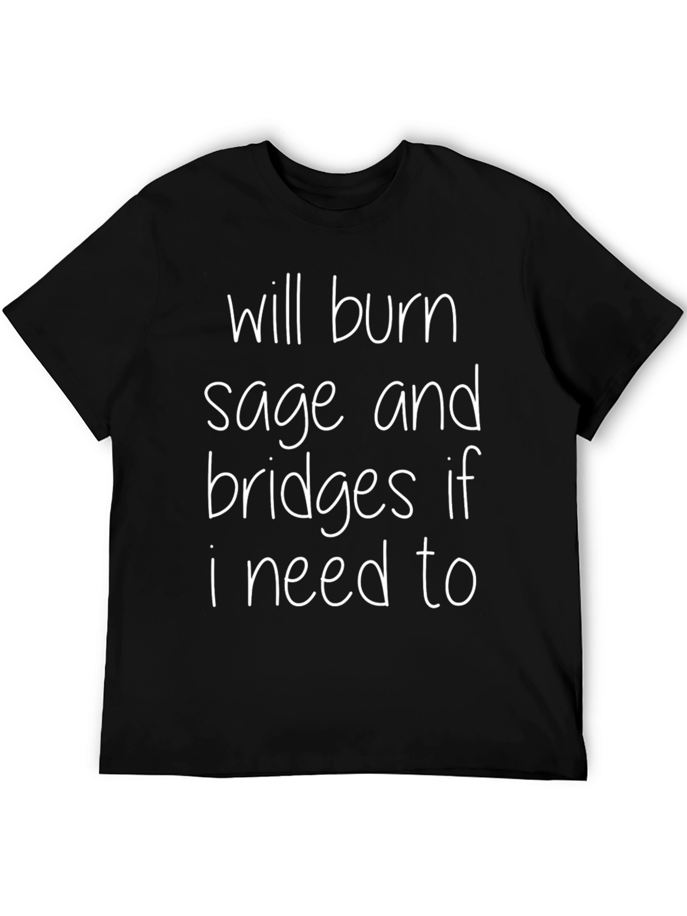 Black Will Burn Sage and Bridges Graphic Tee view 5