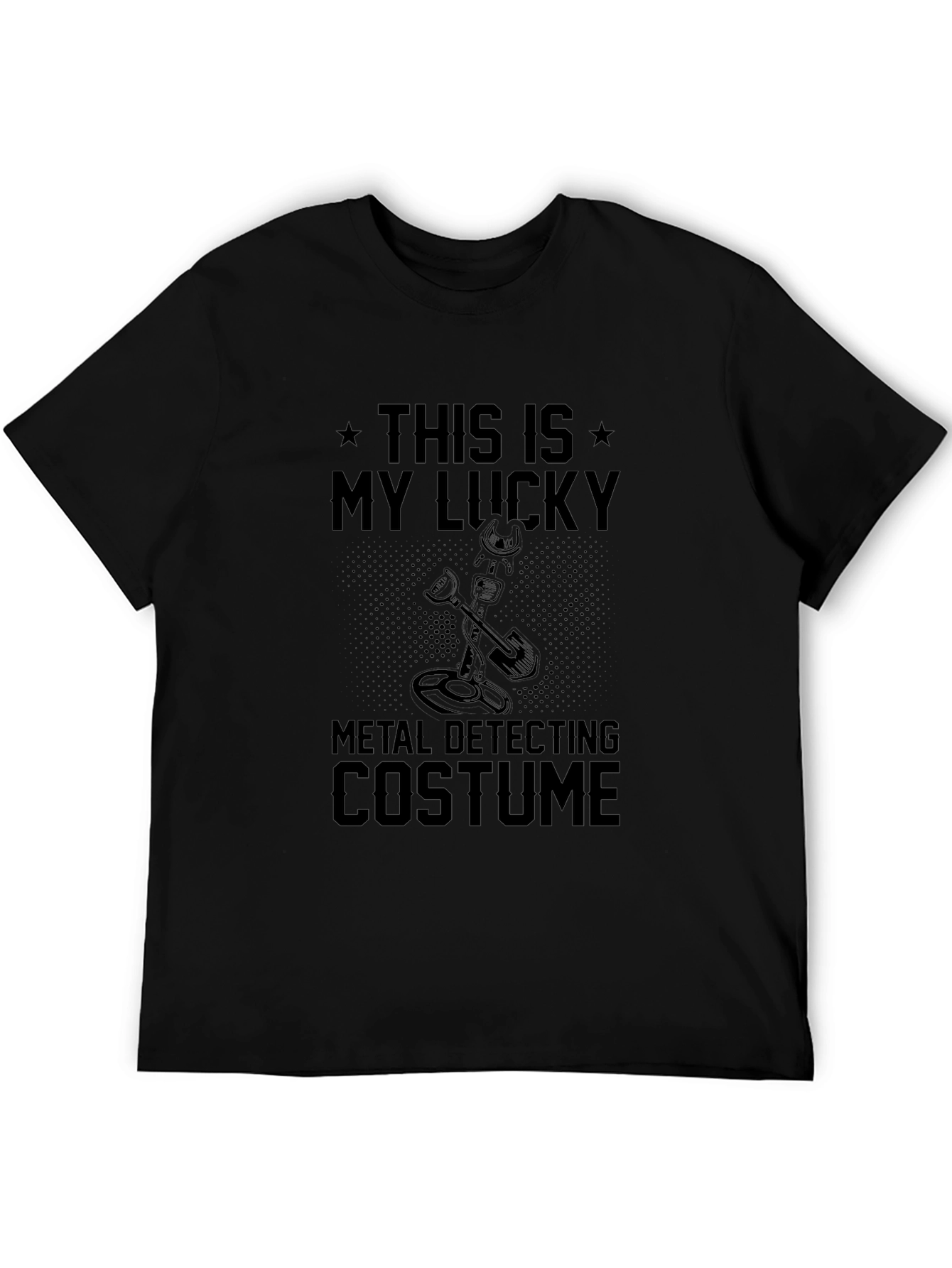 Black Lucky Metal Detecting Costume T-Shirt view 5