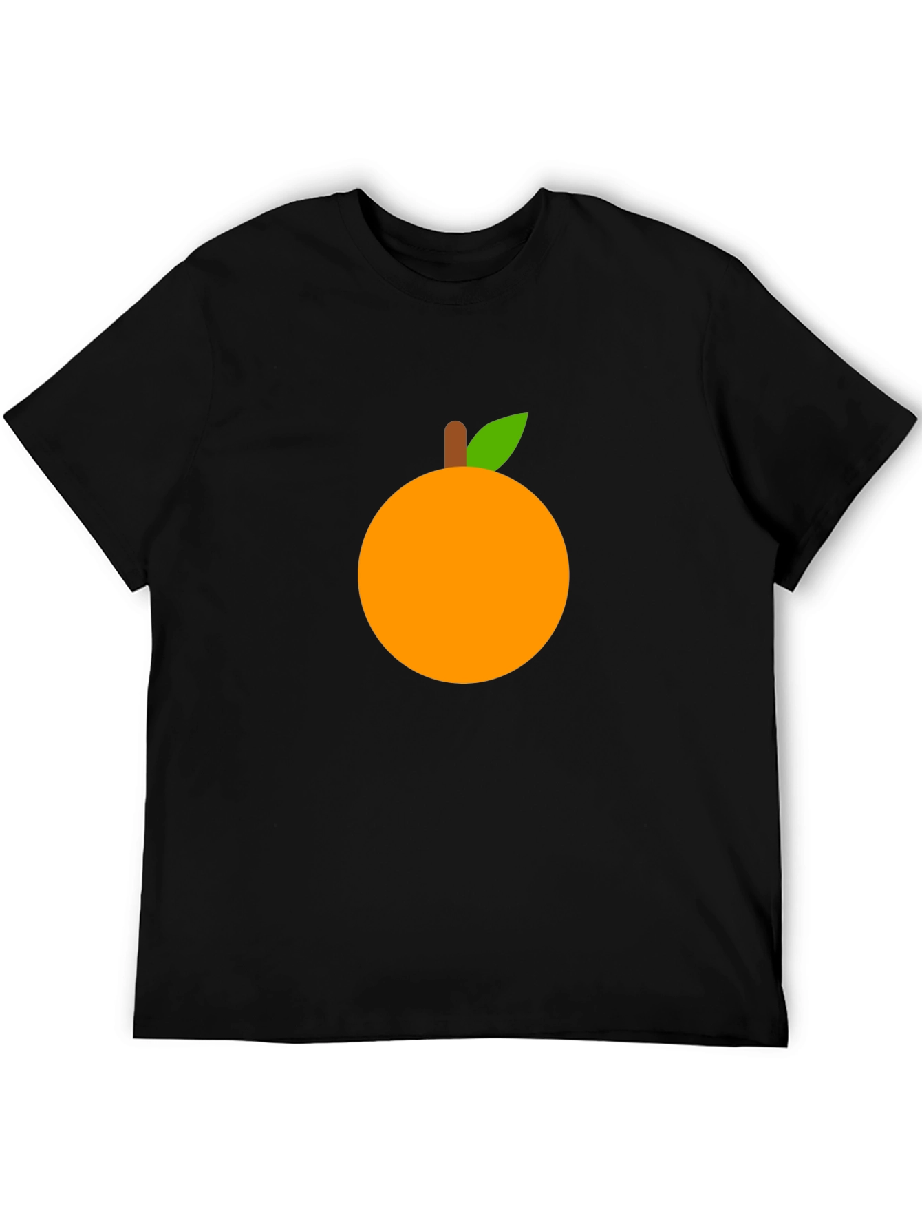 Black Orange Graphic T-Shirt - Casual Wear view 5