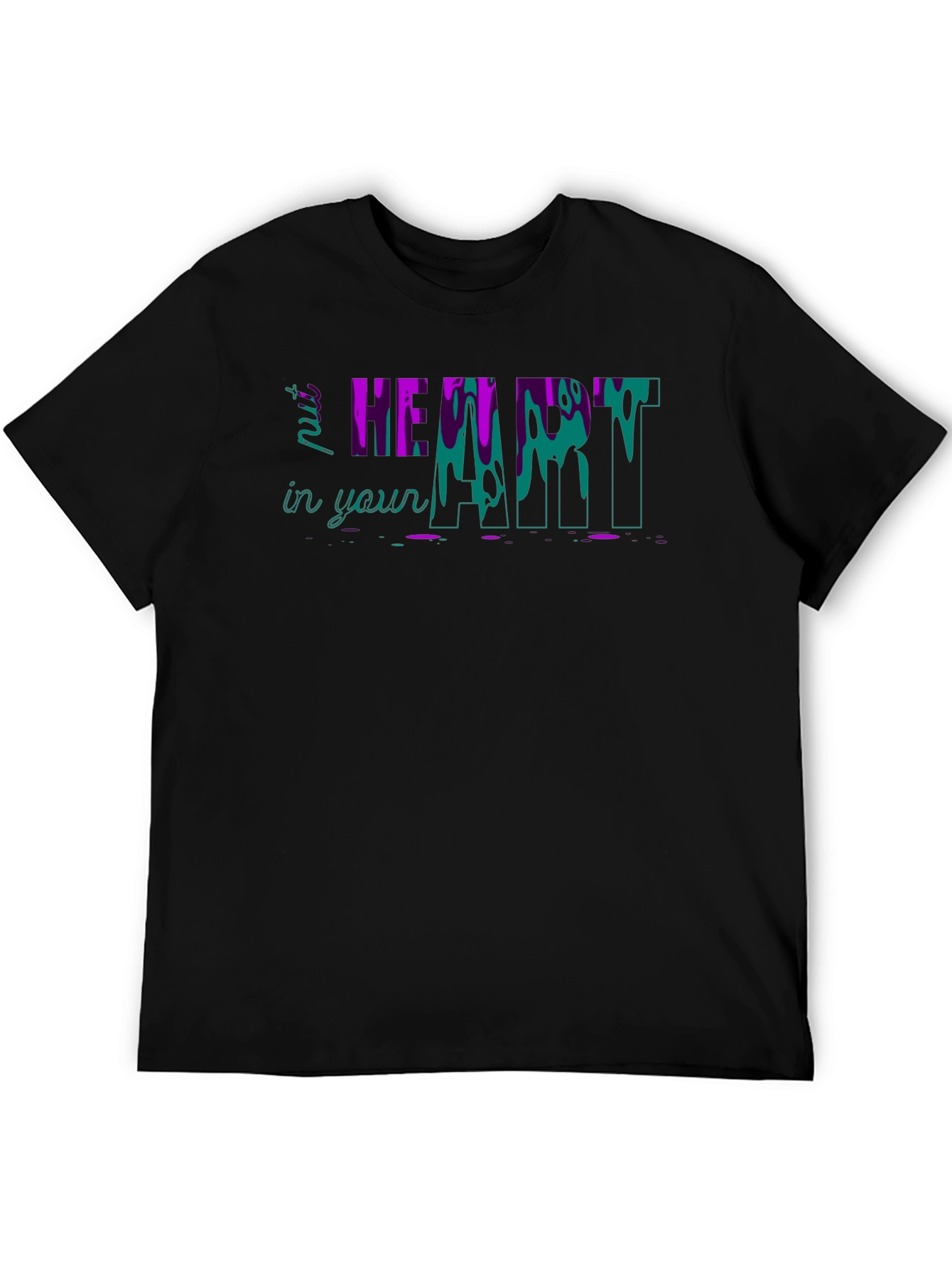 Black Put Some Heart in Your Fart T-Shirt - Novelty Tee view 5