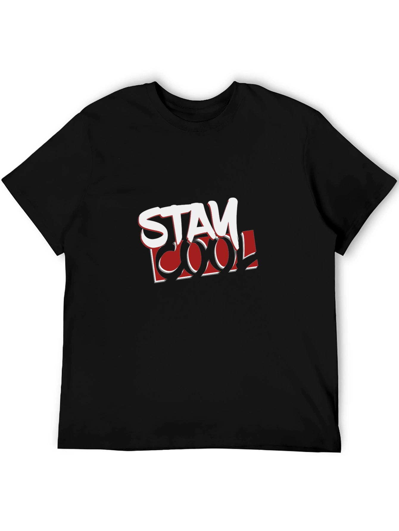 Black Stay Cool Graphic Print Black T-Shirt view 5