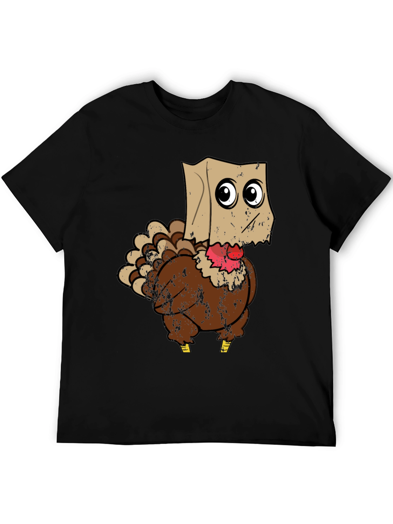 Black Turkey with Paper Bag T-Shirt view 5