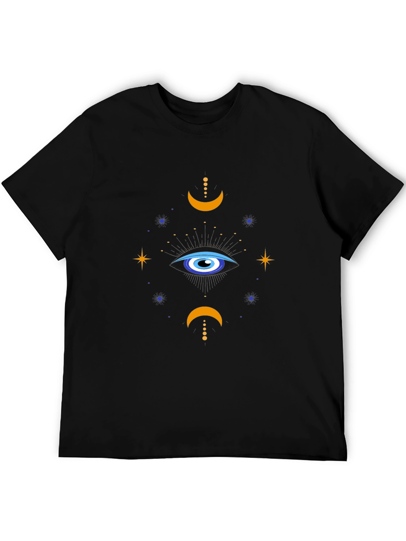 Black Mystic Eye Graphic T-Shirt - Unisex Comfort view 5