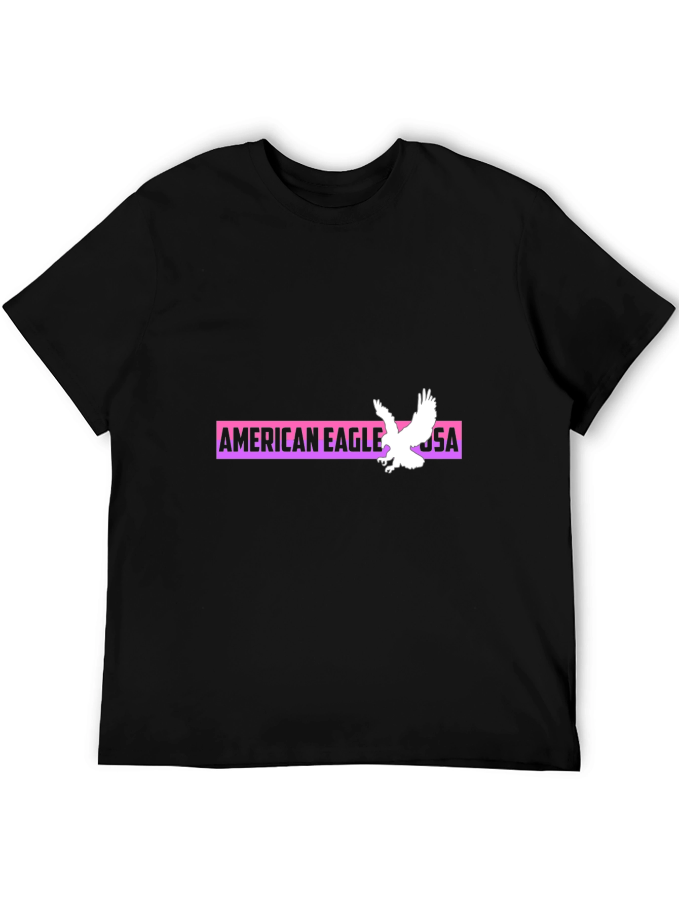 Black American Eagle USA Graphic T-Shirt view 5